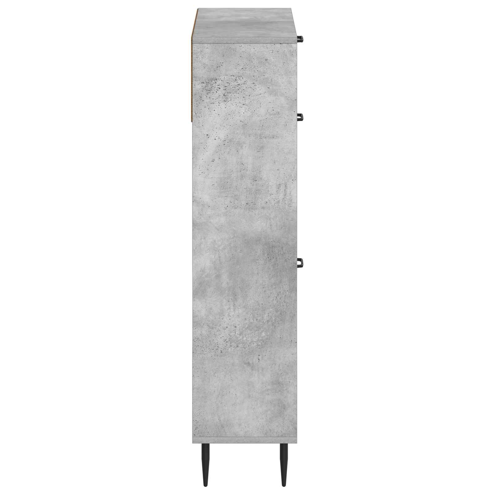 Schuhschrank HAARLEM 78 x 24 x 103 cm Holzwerkstoff Betongrau