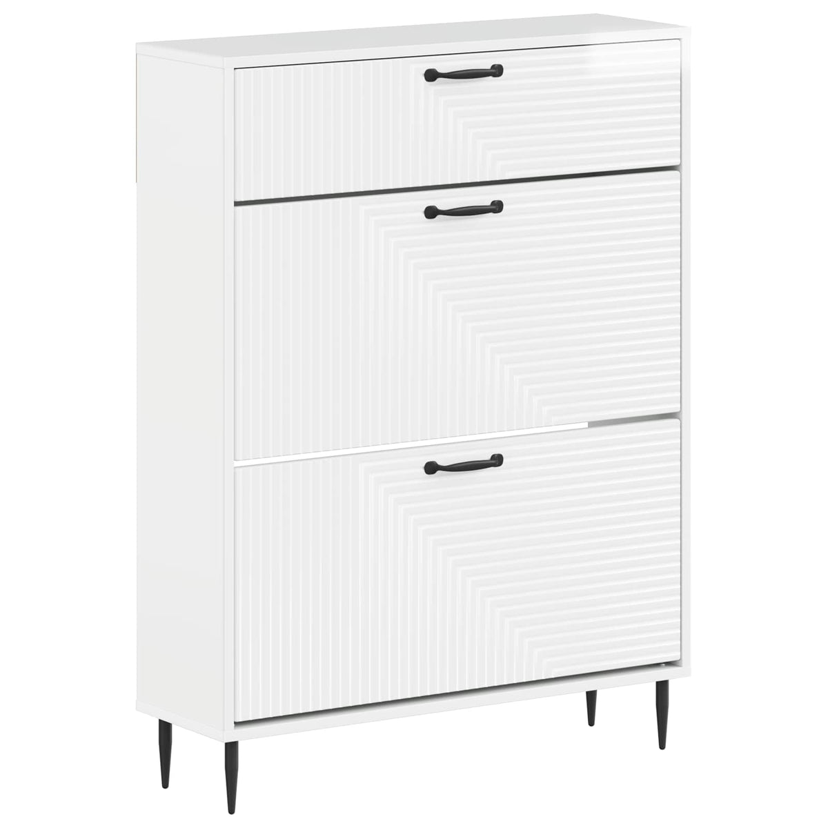 Schuhschrank HAARLEM 78 x 24 x 103 cm Holzwerkstoff