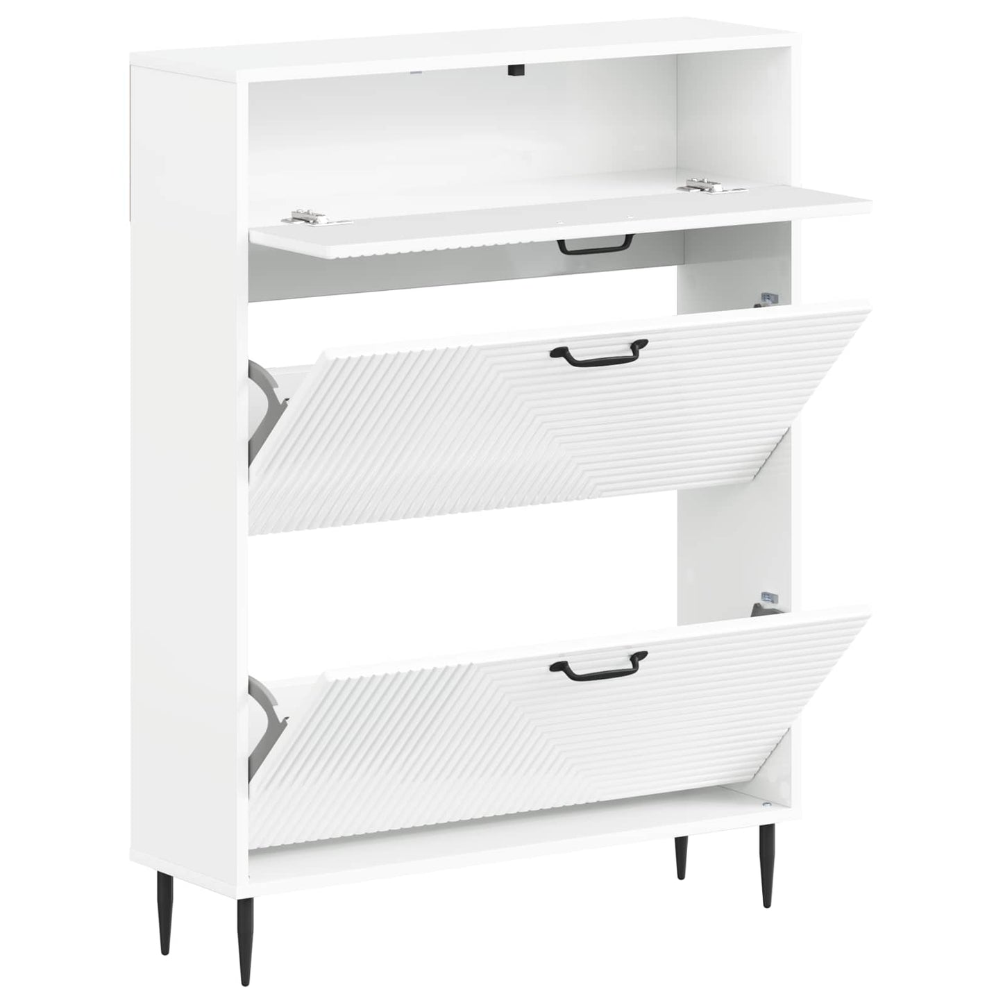 Schuhschrank HAARLEM 78 x 24 x 103 cm Holzwerkstoff