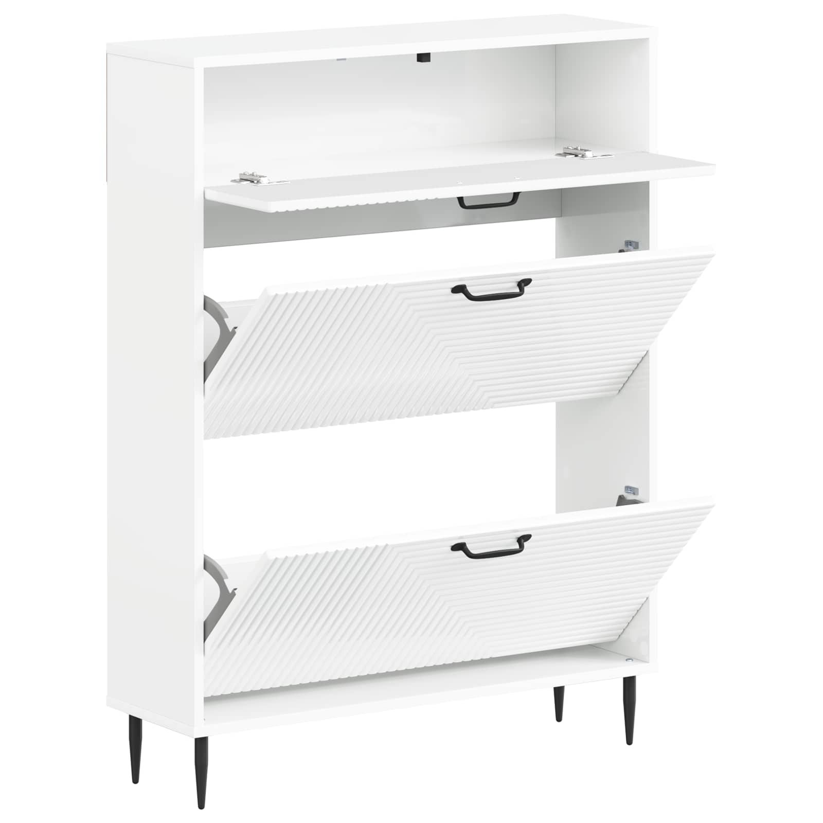 Schuhschrank HAARLEM 78 x 24 x 103 cm Holzwerkstoff