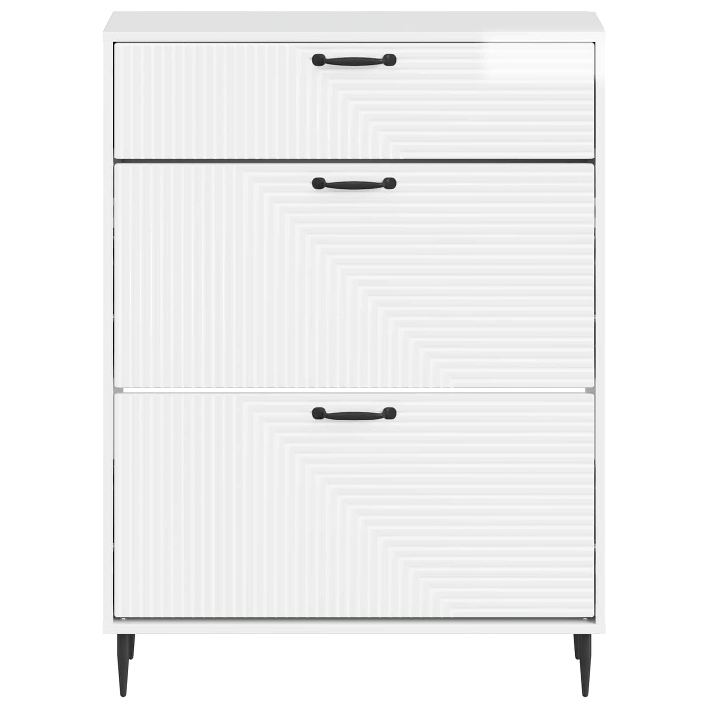 Schuhschrank HAARLEM 78 x 24 x 103 cm Holzwerkstoff