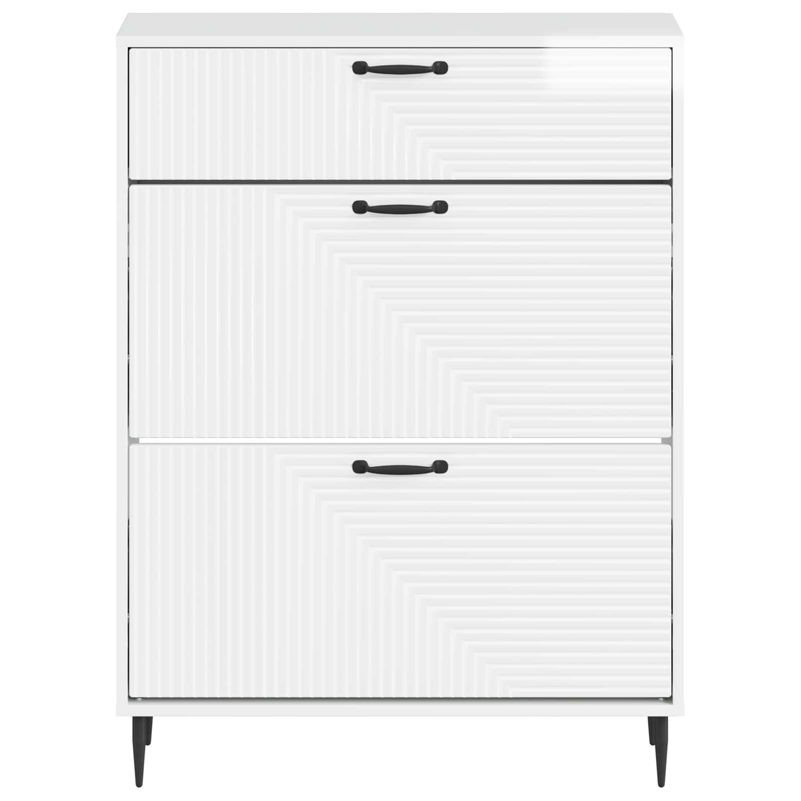 Schuhschrank HAARLEM 78 x 24 x 103 cm Holzwerkstoff