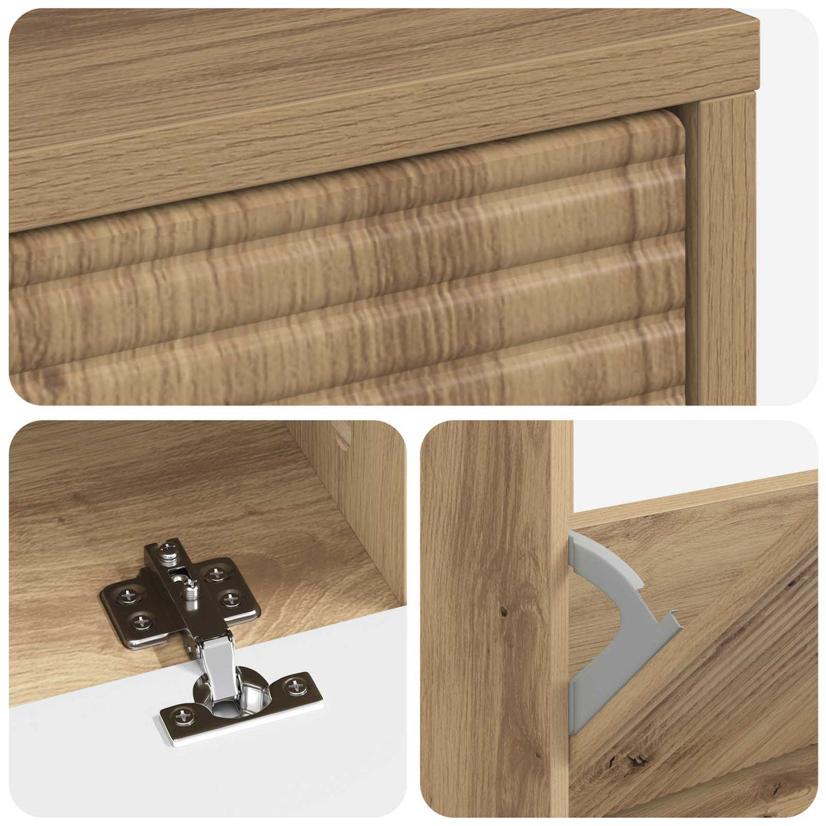 Schuhschrank HAARLEM 78 x 24 x 103 cm Holzwerkstoff