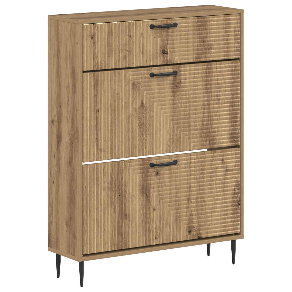 Schuhschrank HAARLEM 78 x 24 x 103 cm Holzwerkstoff