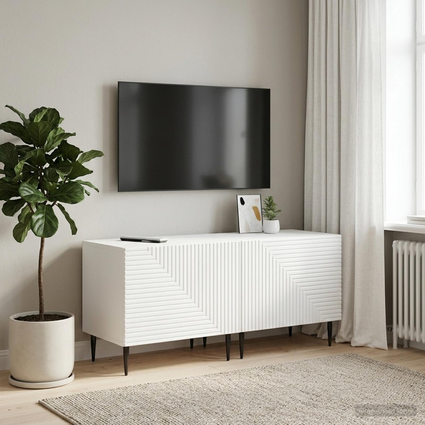 TV-Schrank Weiß Holzwerkstoff