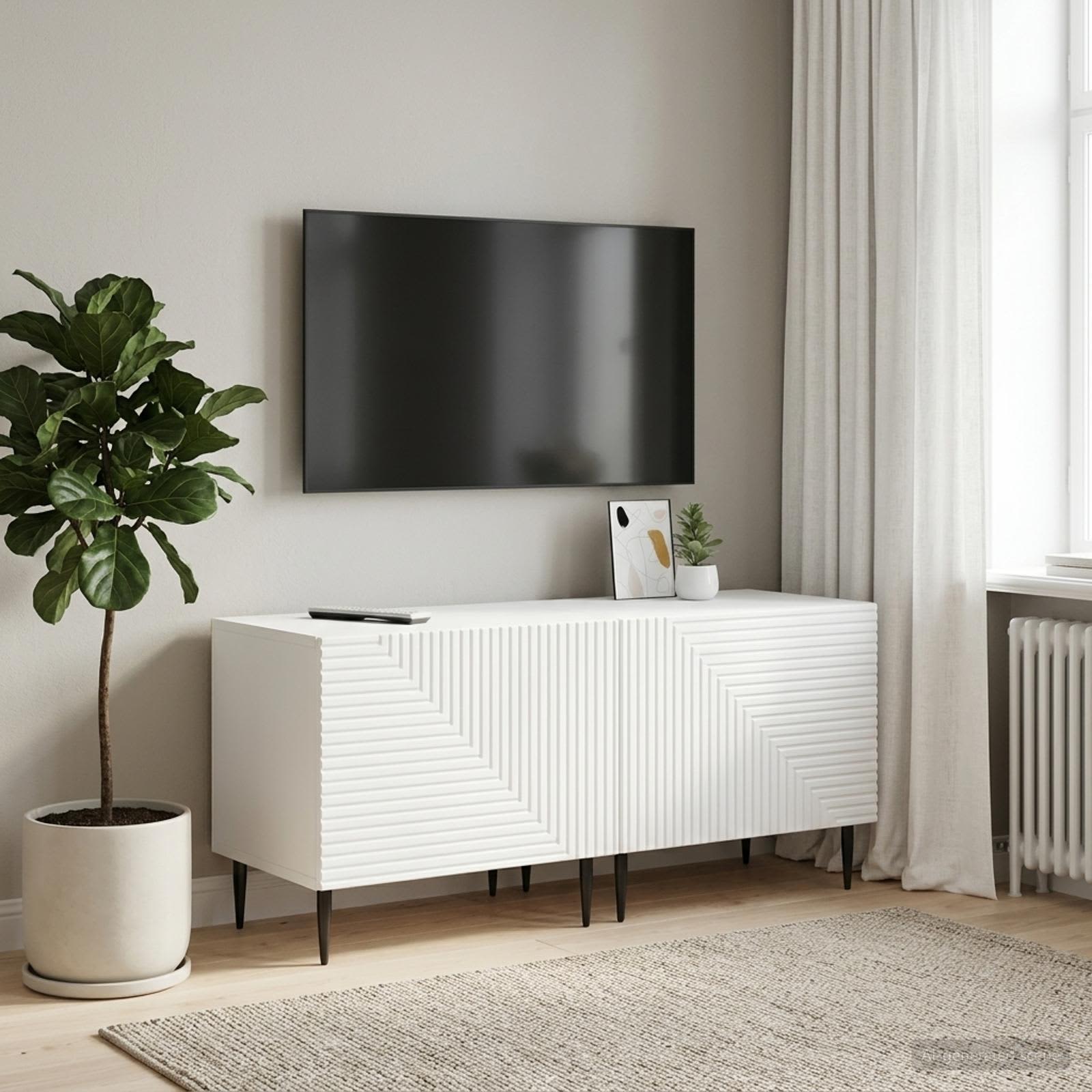 TV-Schrank Weiß Holzwerkstoff