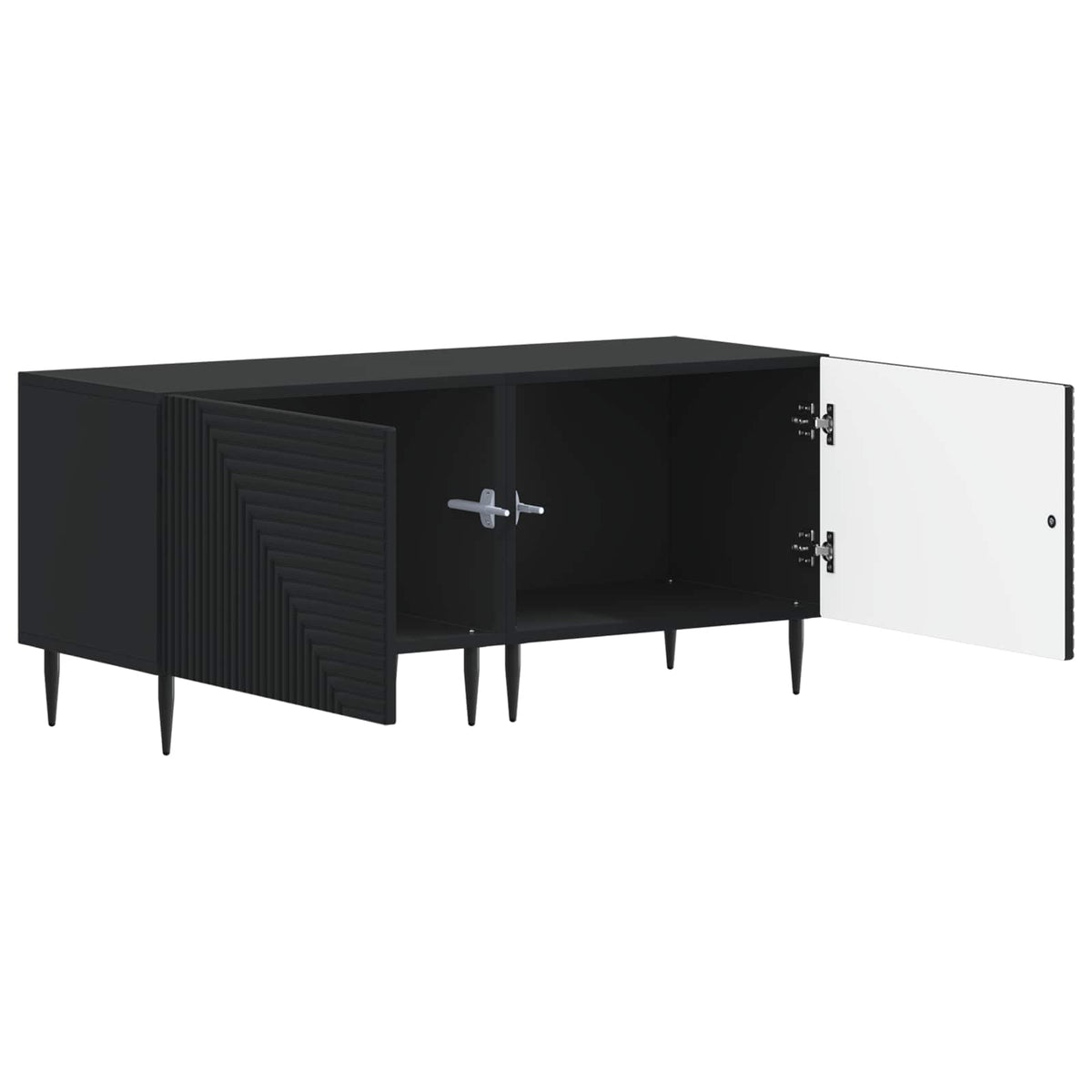 TV-Schrank Schwarz Holzwerkstoff