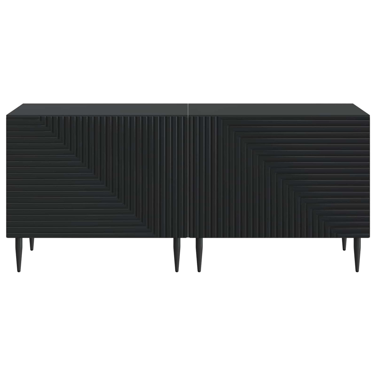TV-Schrank Schwarz Holzwerkstoff