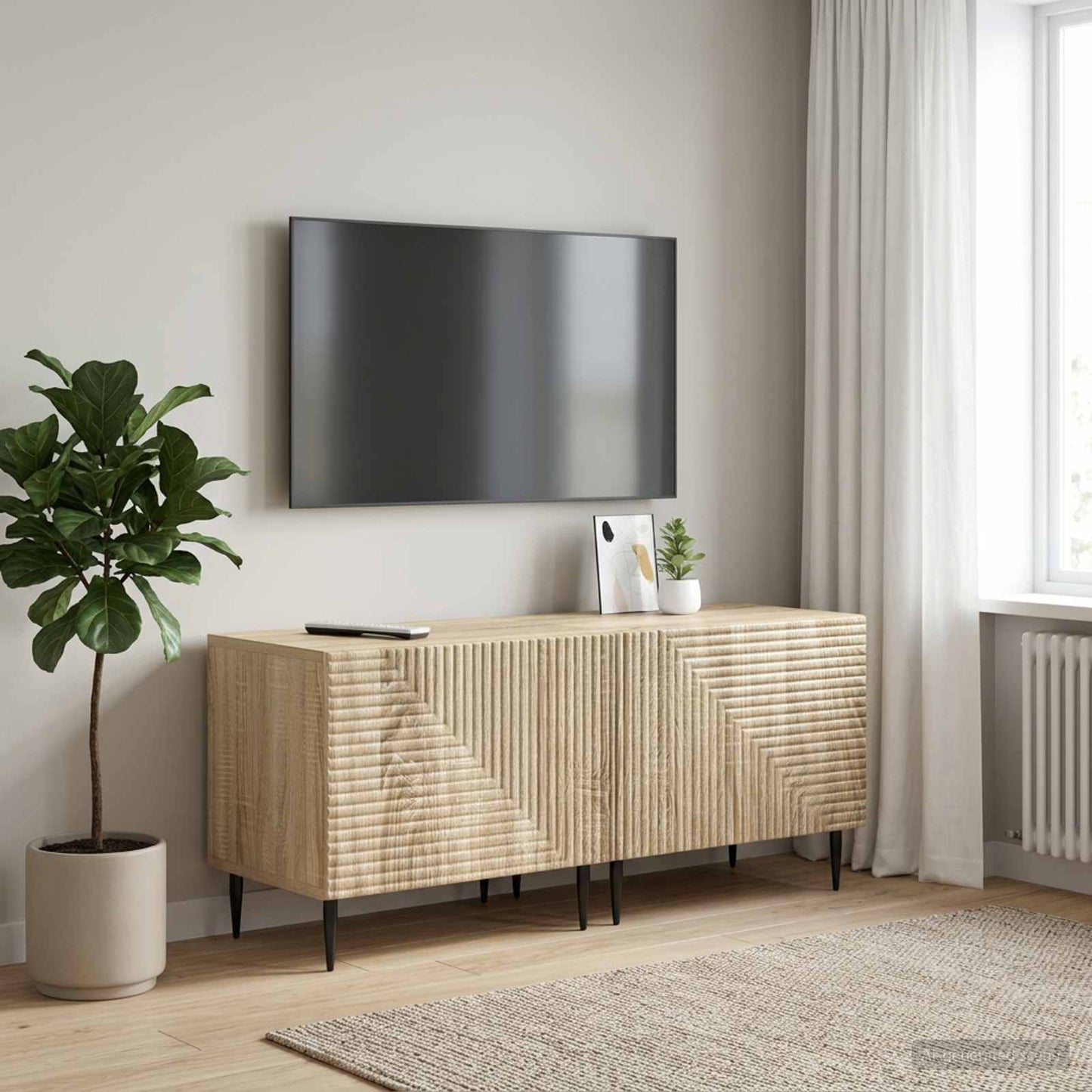 TV-Schrank Sonoma-Eiche Holzwerkstoff