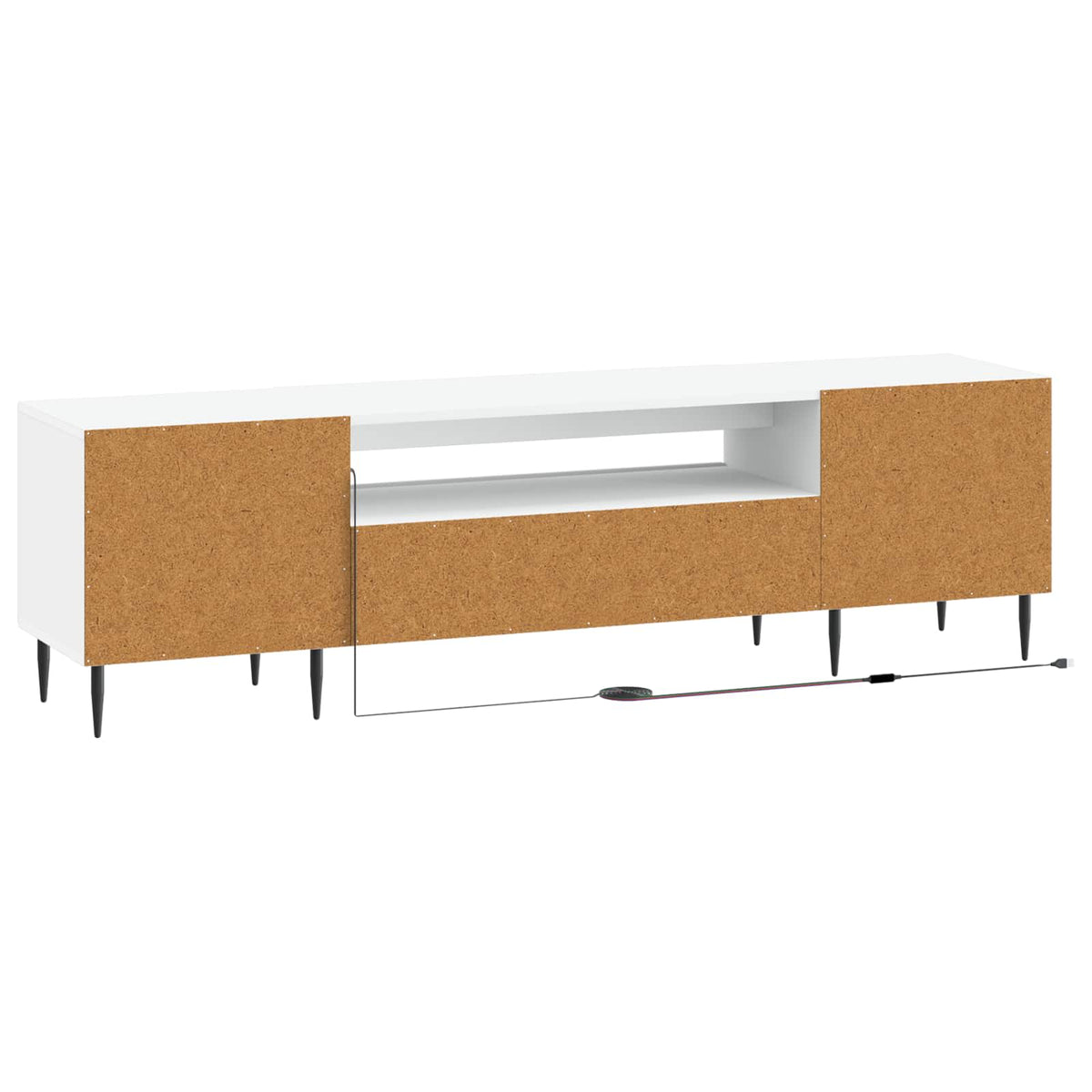 LED-TV-Schrank Weiß Holzwerkstoff