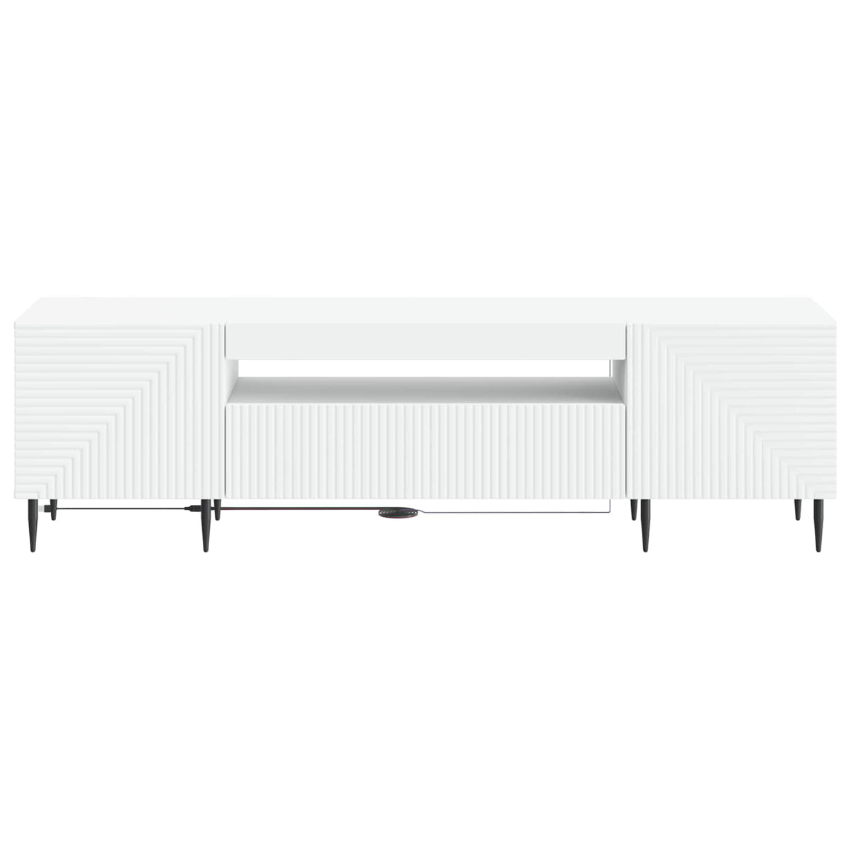 LED-TV-Schrank Weiß Holzwerkstoff