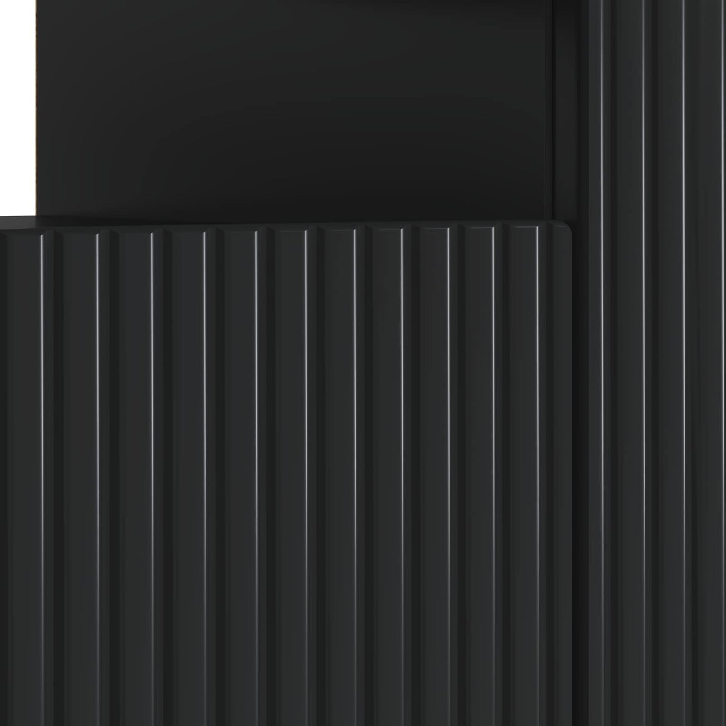 LED-TV-Schrank Schwarz Holzwerkstoff