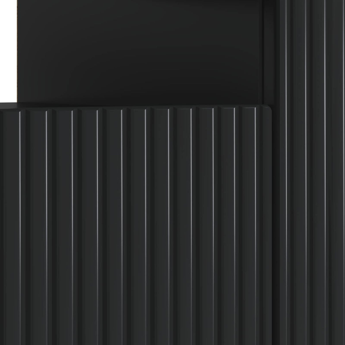 LED-TV-Schrank Schwarz Holzwerkstoff
