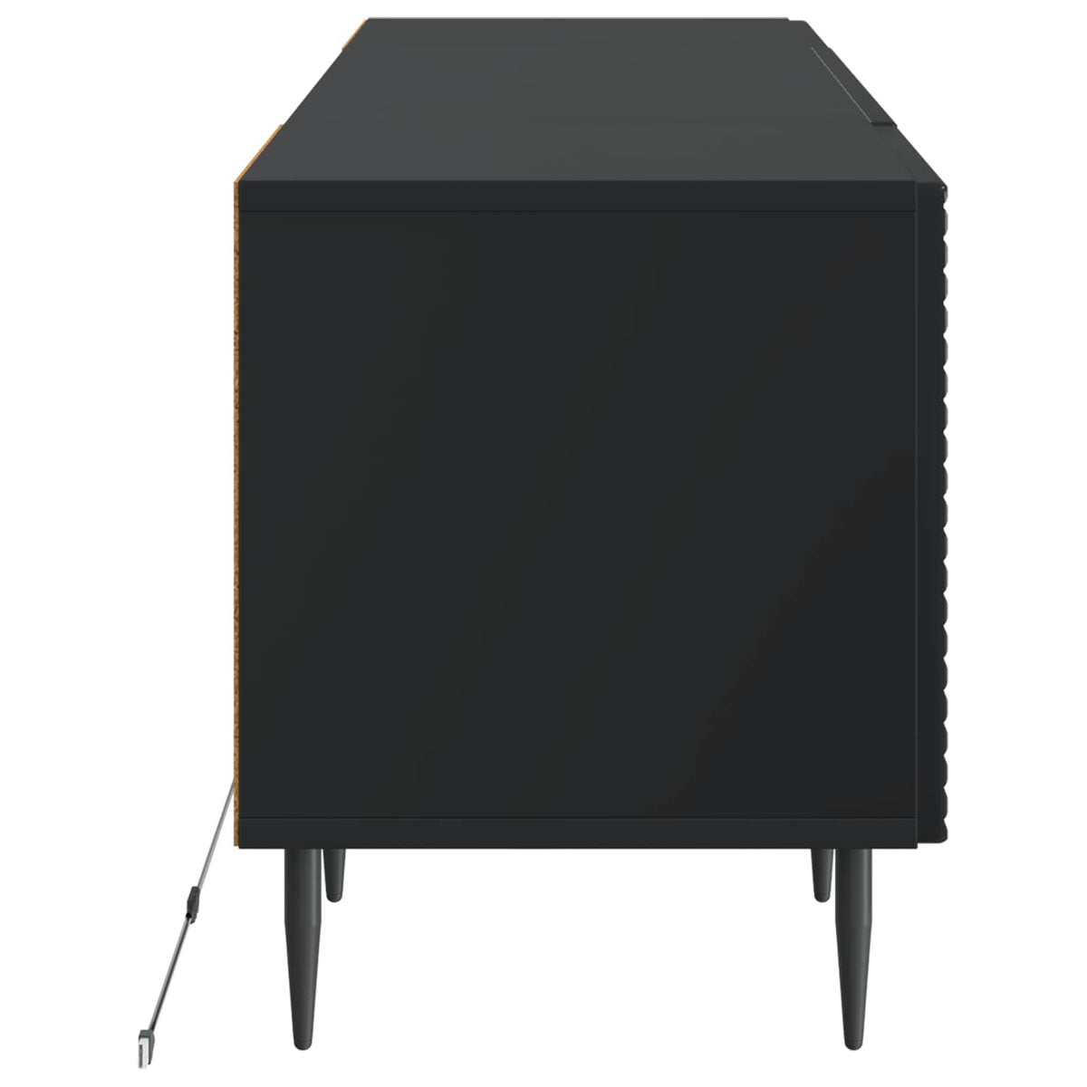 LED-TV-Schrank Schwarz Holzwerkstoff