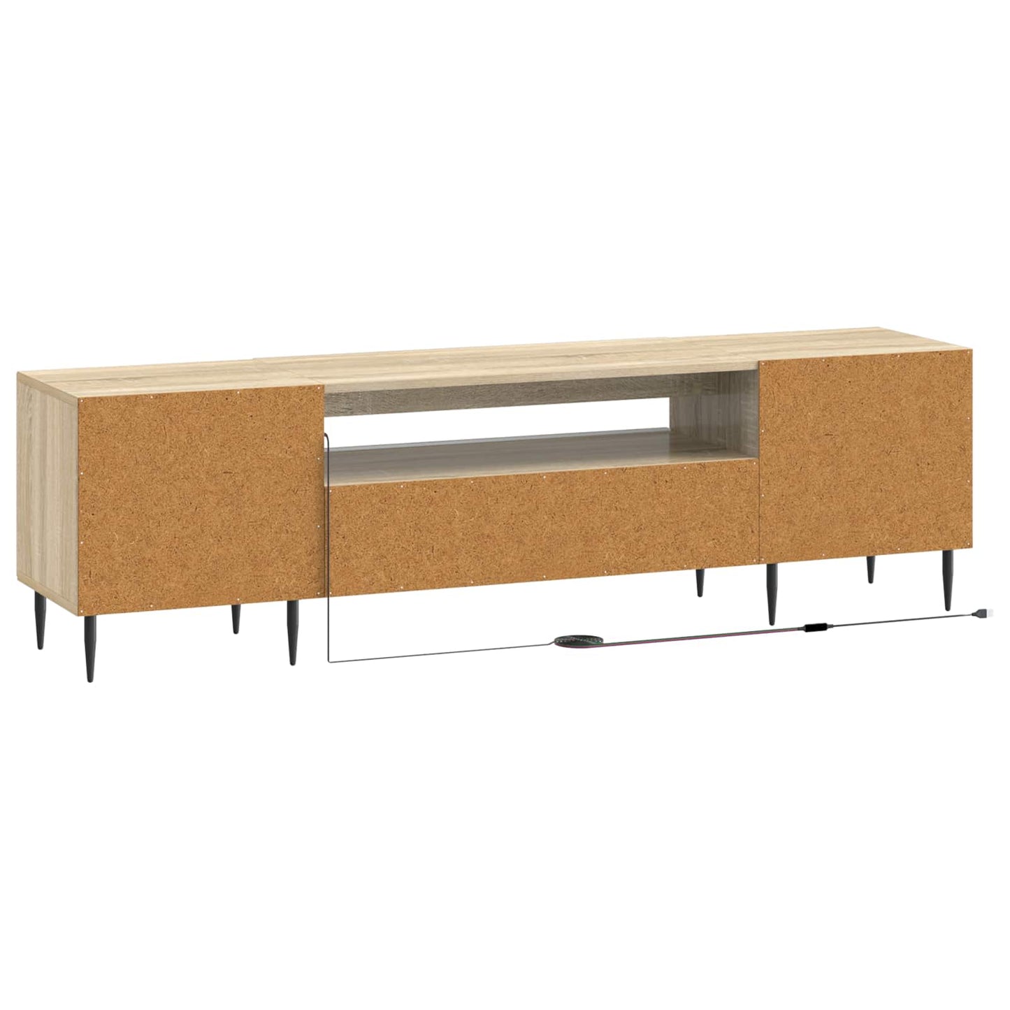 LED-TV-Schrank Sonoma-Eiche Holzwerkstoff