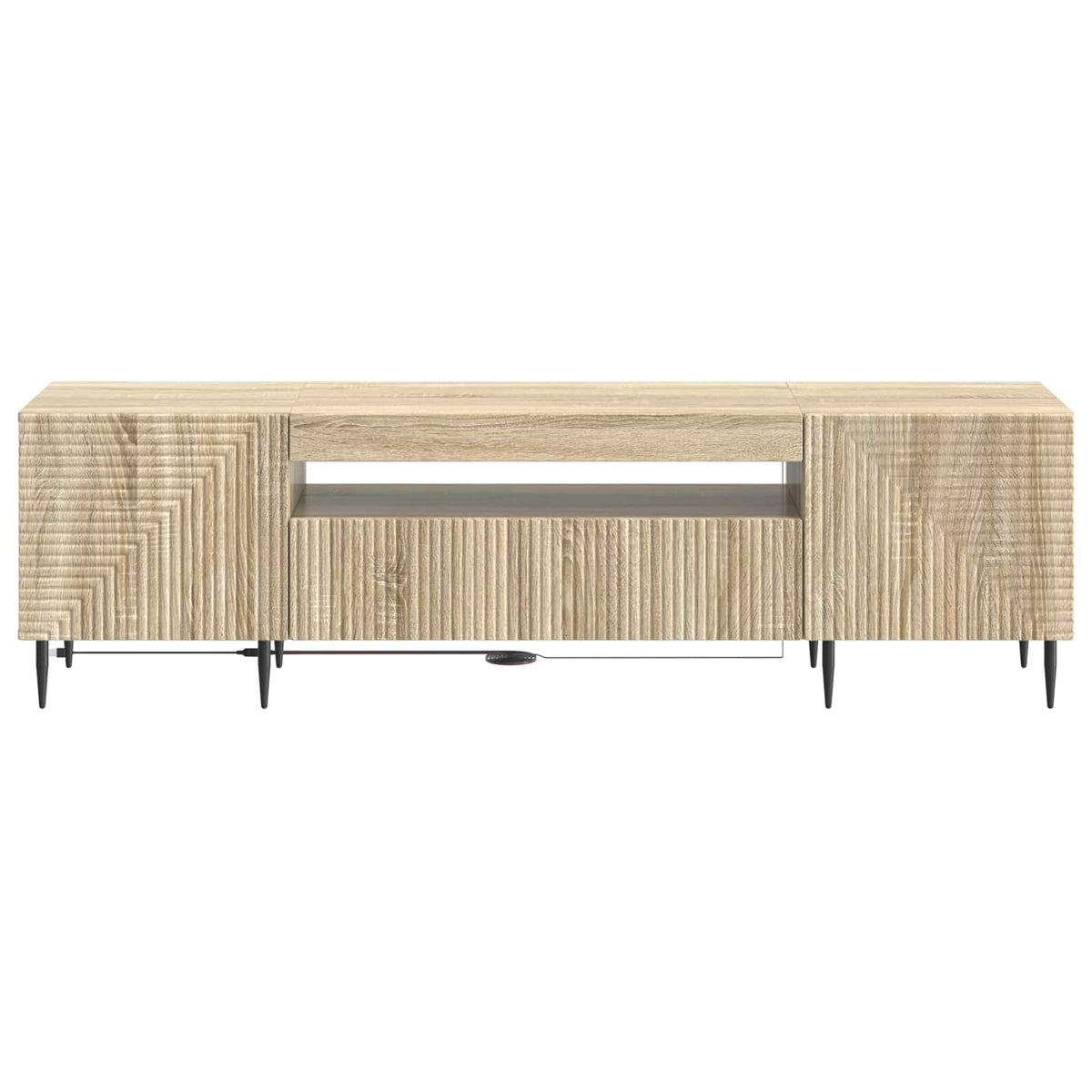 LED-TV-Schrank Sonoma-Eiche Holzwerkstoff