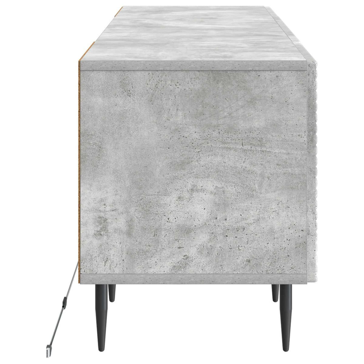 LED-TV-Schrank Betongrau Holzwerkstoff