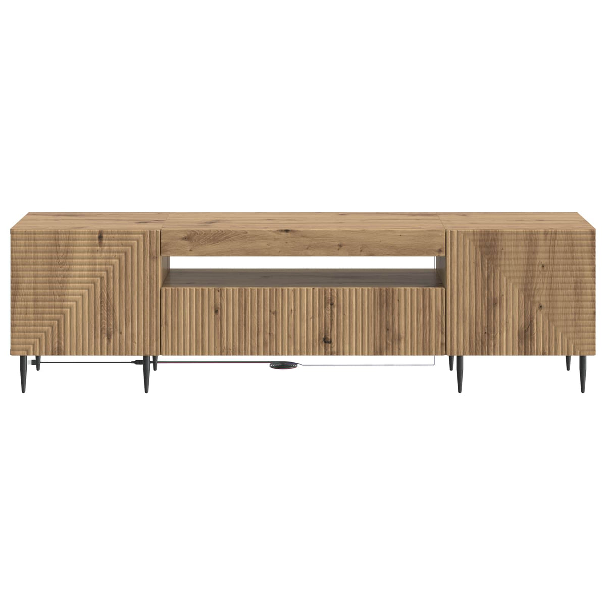 LED-TV-Schrank Artisan-Eiche Holzwerkstoff