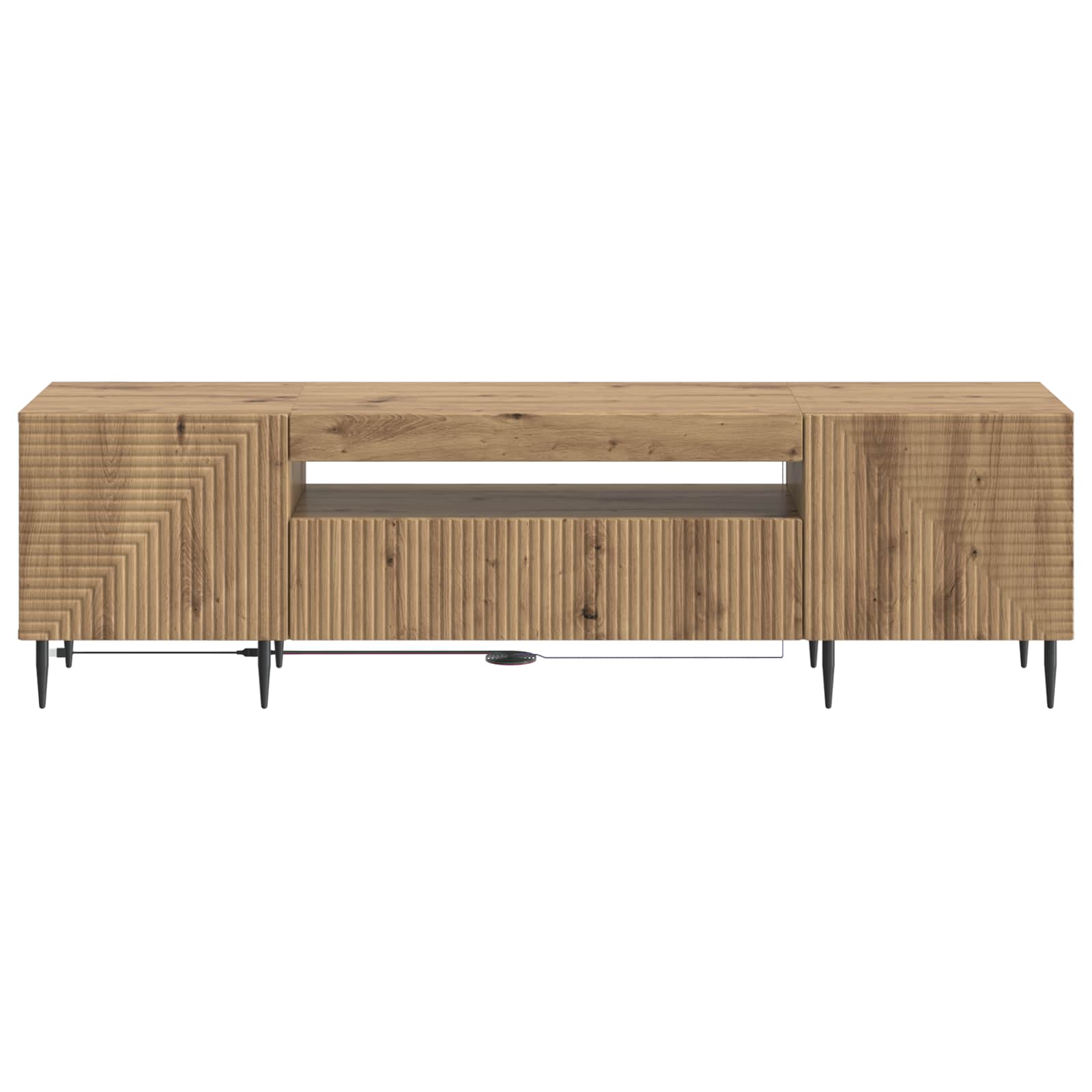 LED-TV-Schrank Artisan-Eiche Holzwerkstoff