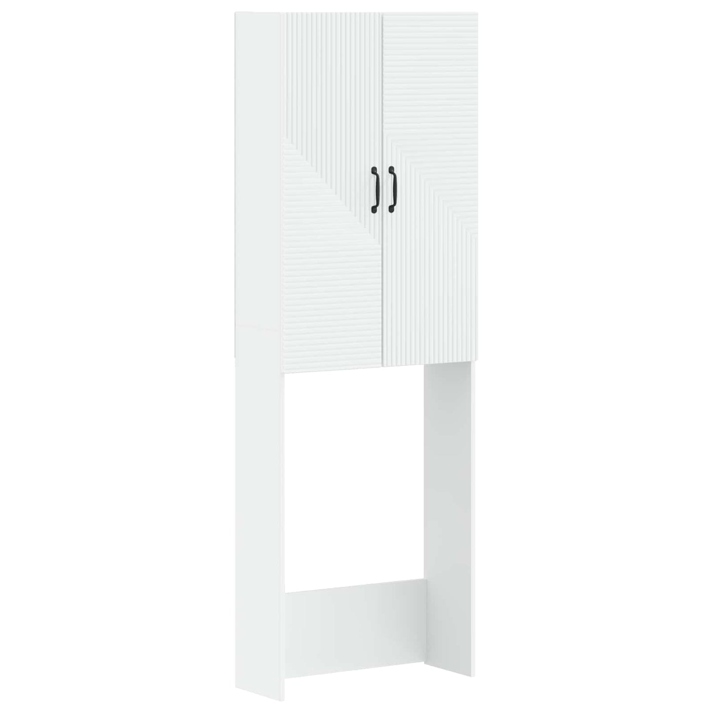 Toilettenschrank HAARLEM Weiß 66 x 25,5 x 190 cm Holzwerkstoff