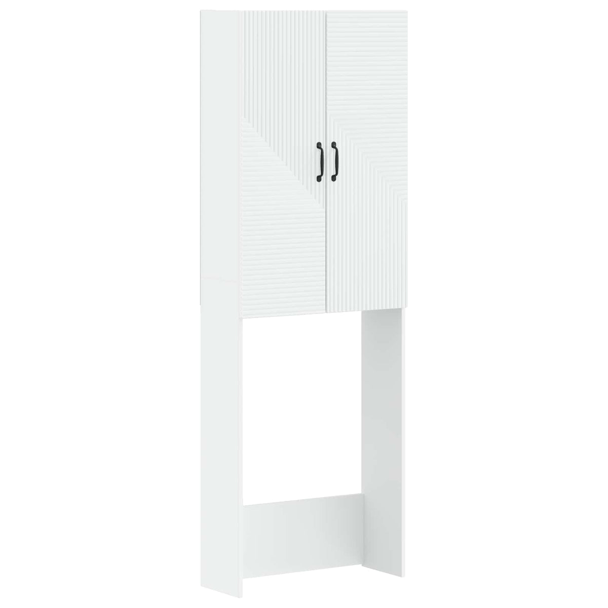Toilettenschrank HAARLEM Weiß 66 x 25,5 x 190 cm Holzwerkstoff