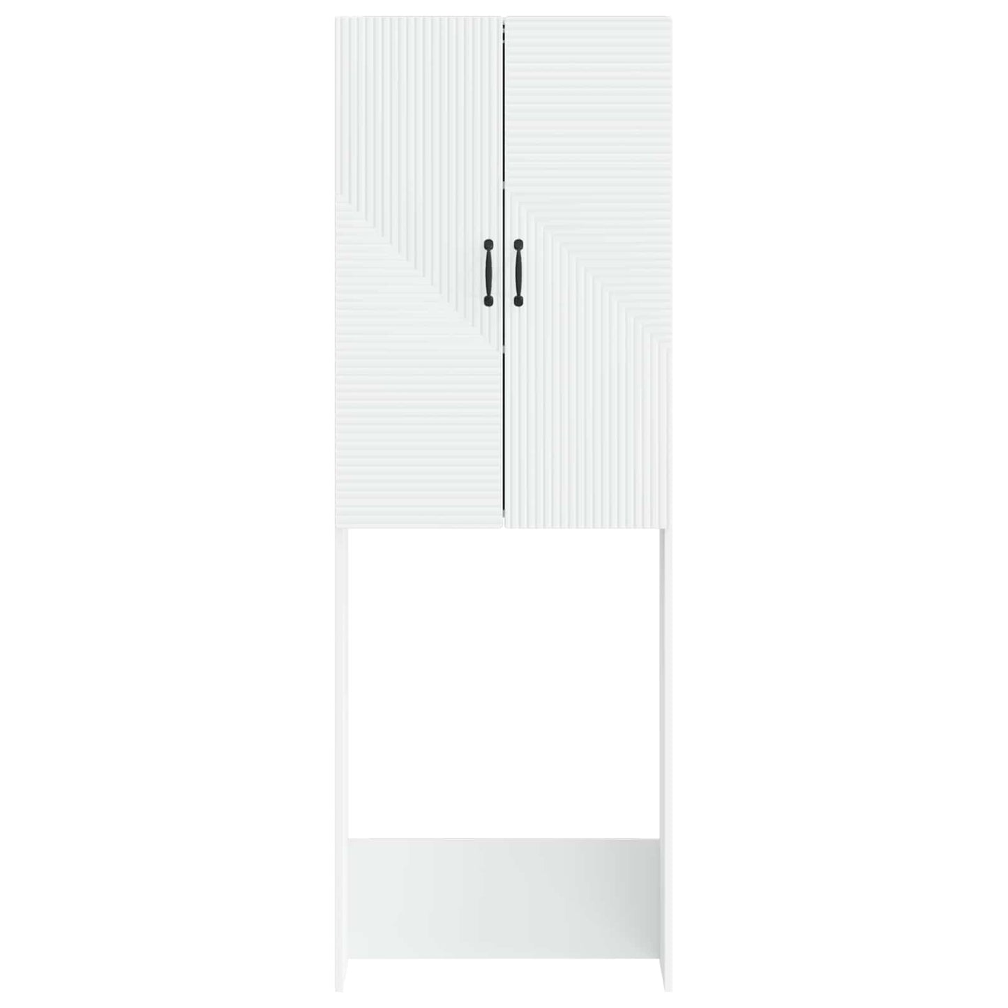 Toilettenschrank HAARLEM Weiß 66 x 25,5 x 190 cm Holzwerkstoff