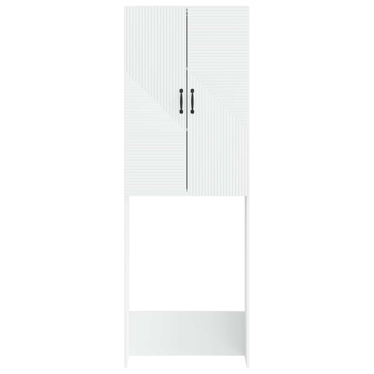 Toilettenschrank HAARLEM Weiß 66 x 25,5 x 190 cm Holzwerkstoff