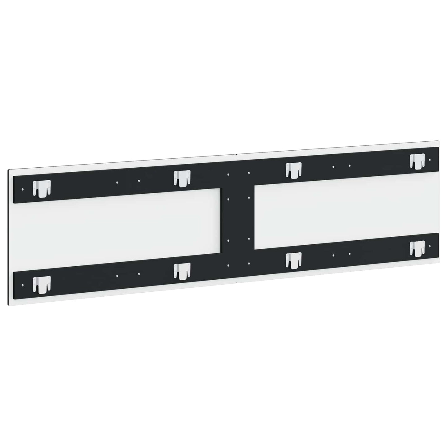 Wandmontiertes Kopfteil HAARLEM Schwarz Holzwerkstoff