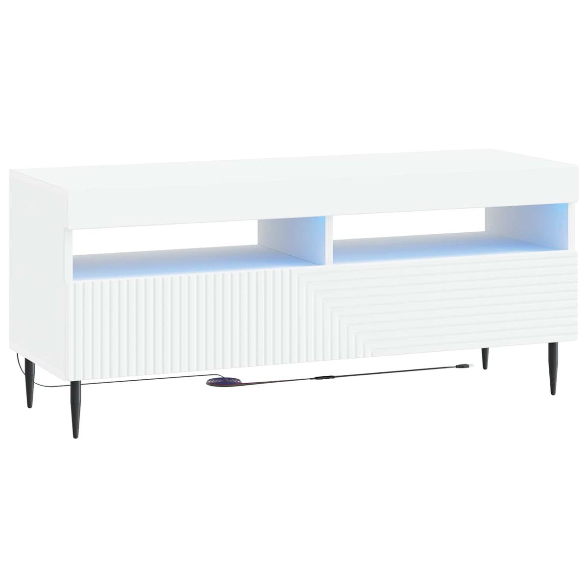 LED-TV-Schrank Weiß Holzwerkstoff