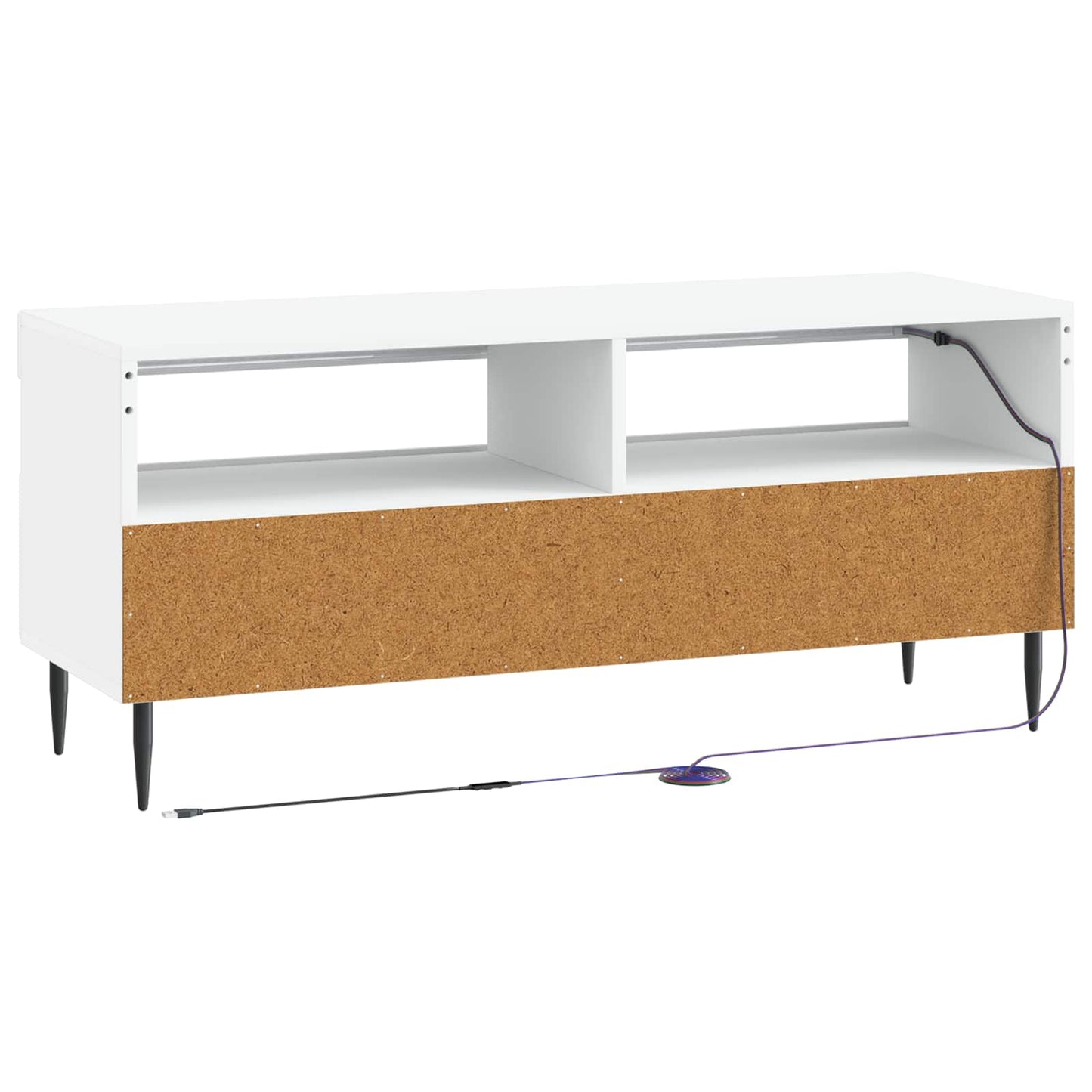 LED-TV-Schrank Weiß Holzwerkstoff
