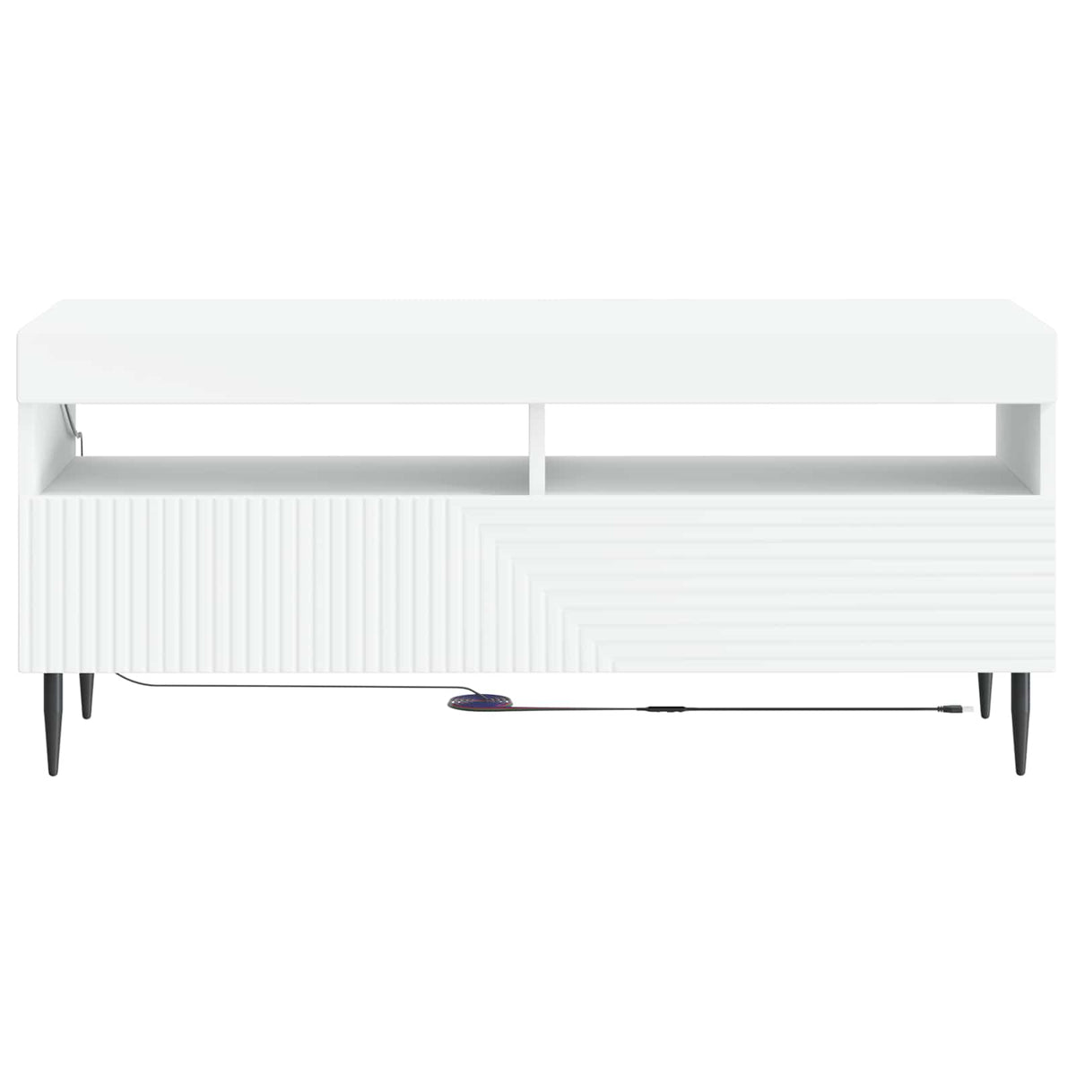 LED-TV-Schrank Weiß Holzwerkstoff