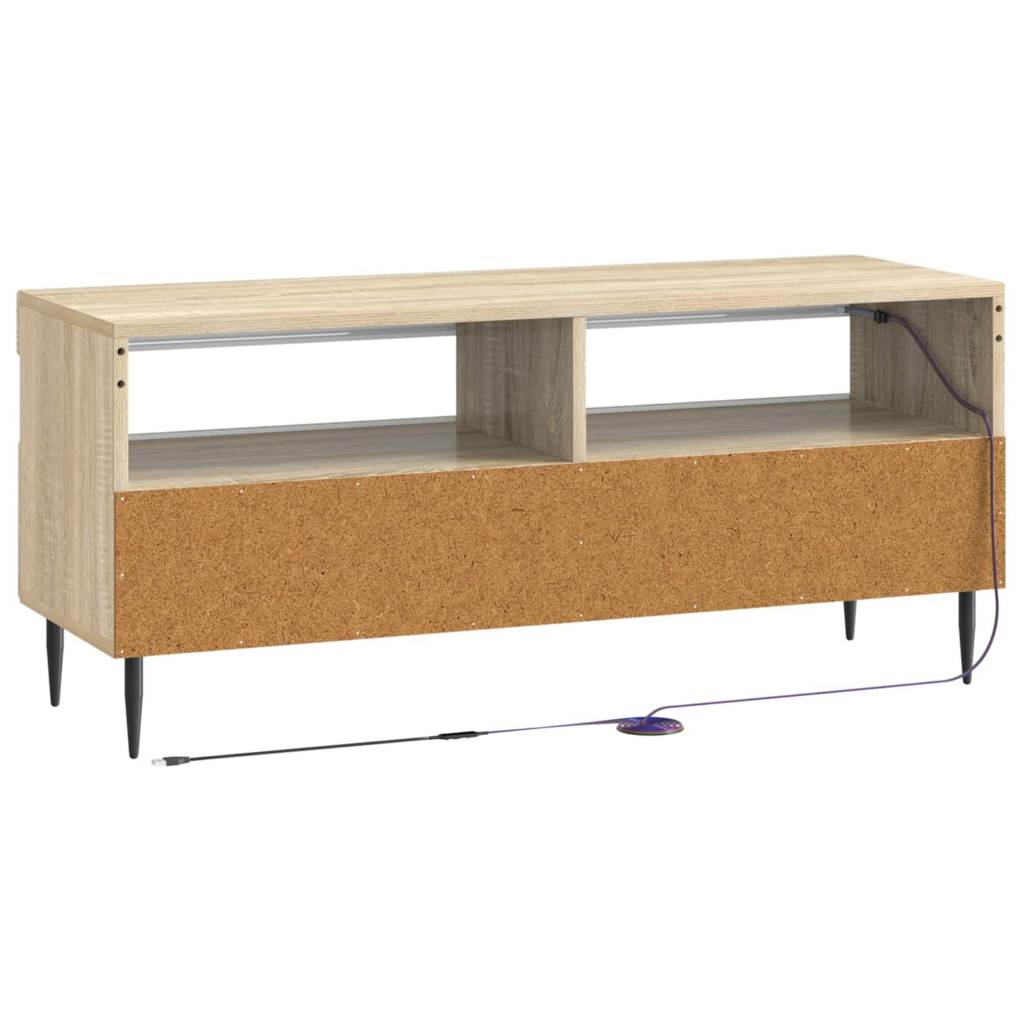 LED-TV-Schrank Sonoma-Eiche Holzwerkstoff