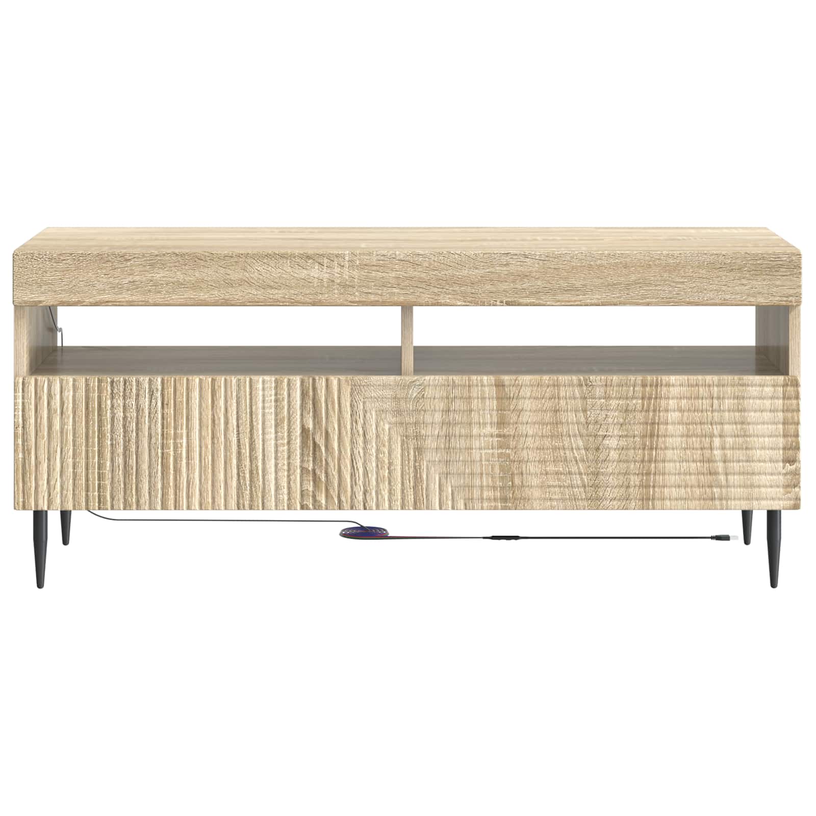 LED-TV-Schrank Sonoma-Eiche Holzwerkstoff