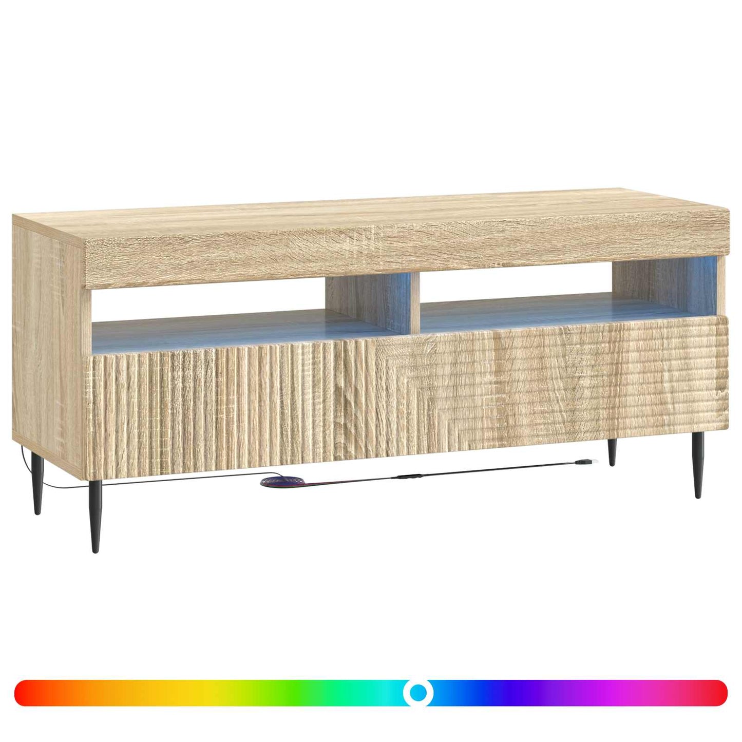 LED-TV-Schrank Sonoma-Eiche Holzwerkstoff
