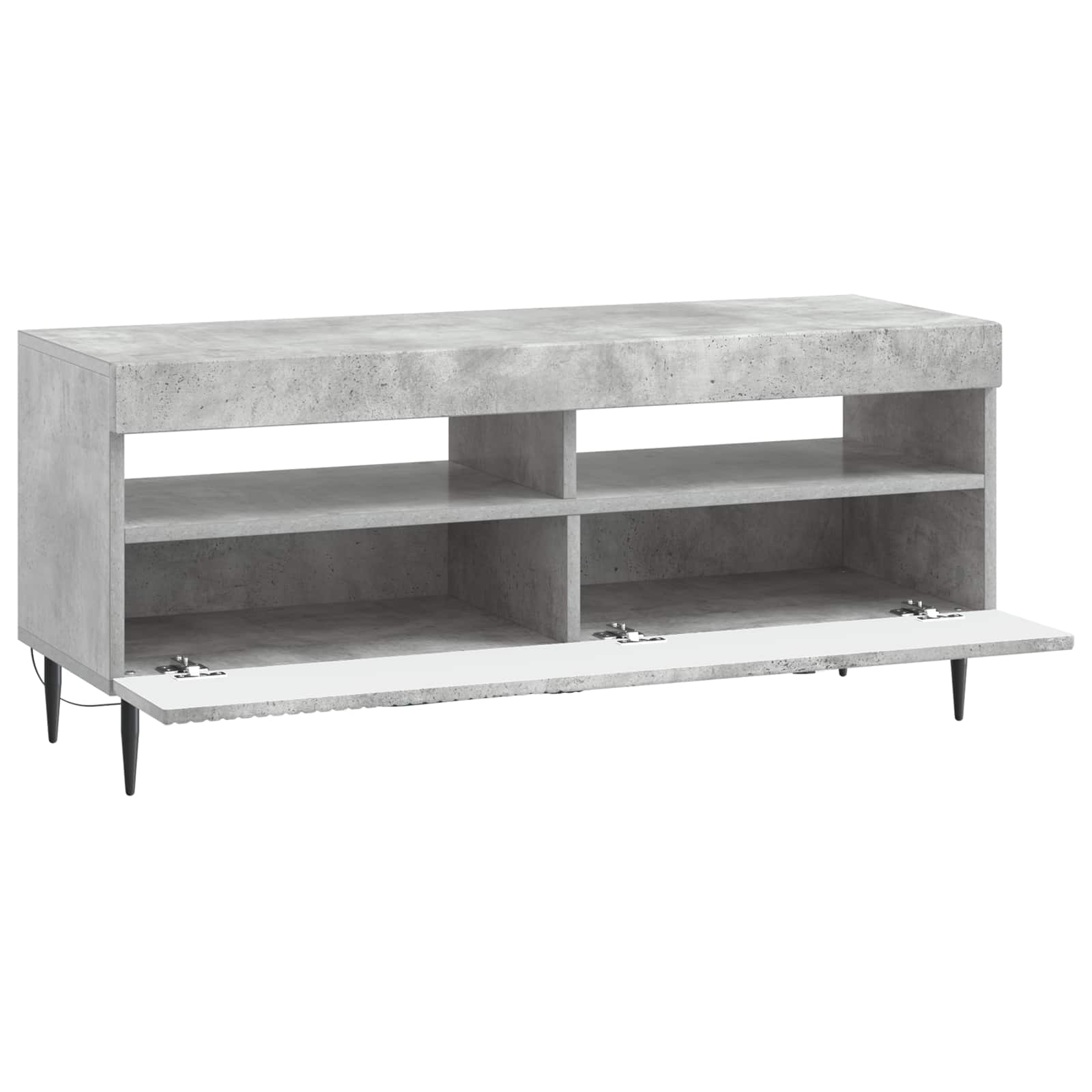 LED-TV-Schrank Betongrau Holzwerkstoff