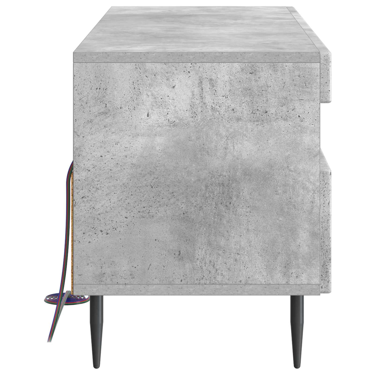 LED-TV-Schrank Betongrau Holzwerkstoff