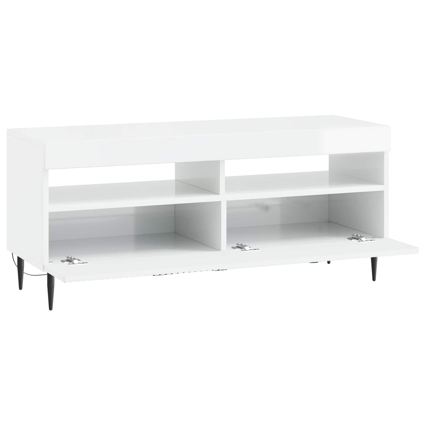 LED-TV-Schrank Hochglanz Weiß Holzwerkstoff