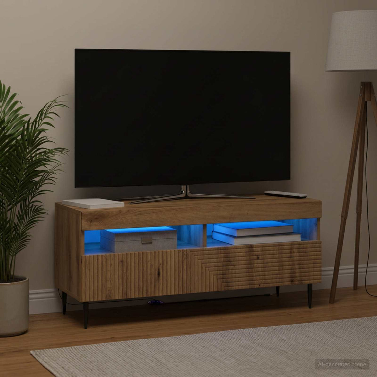 LED-TV-Schrank Artisan-Eiche Holzwerkstoff