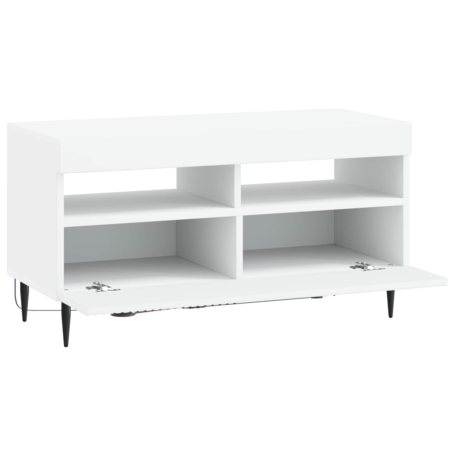 LED-TV-Schrank Weiß Holzwerkstoff