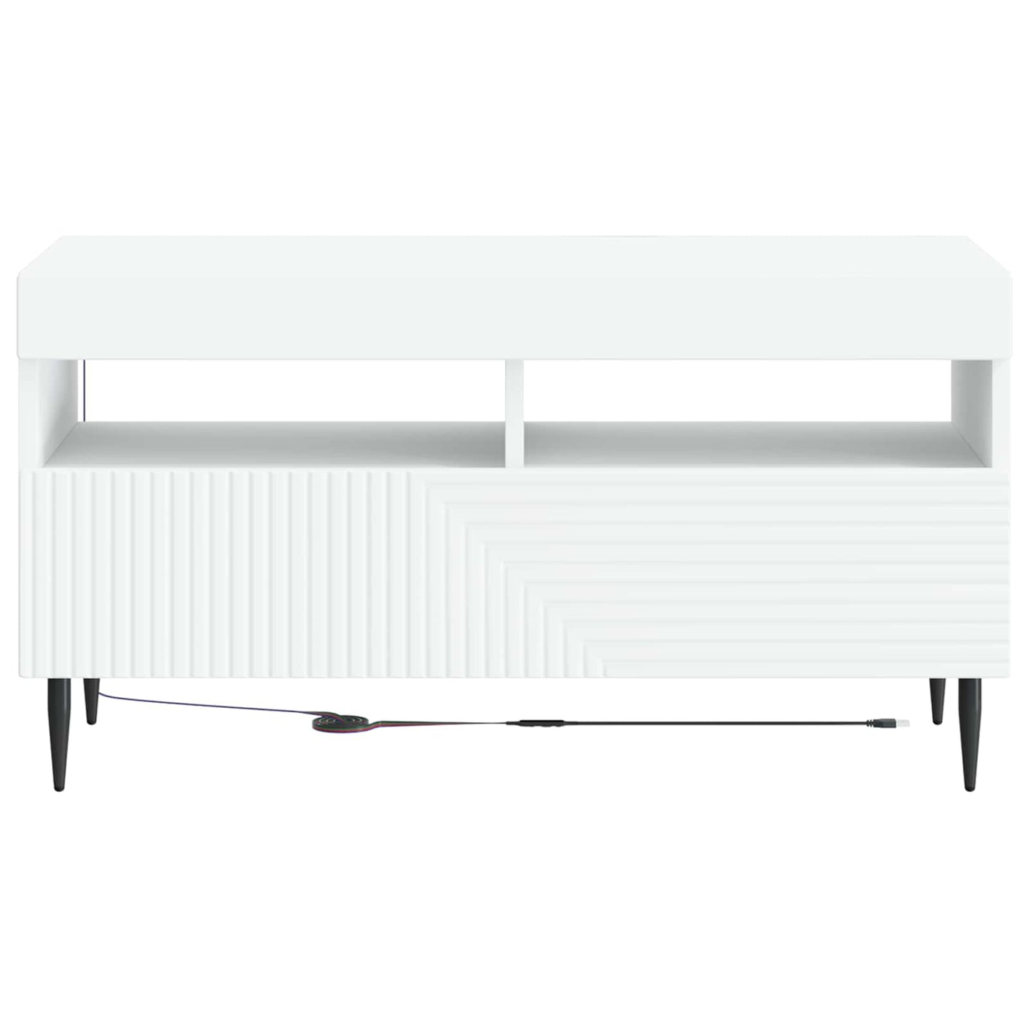 LED-TV-Schrank Weiß Holzwerkstoff