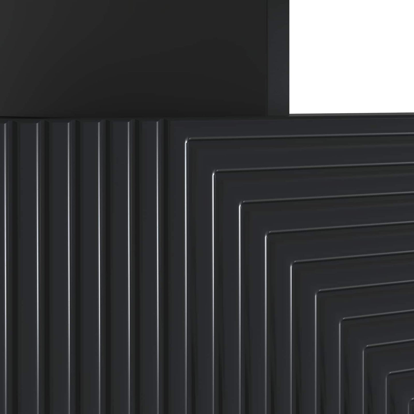 LED-TV-Schrank Schwarz Holzwerkstoff