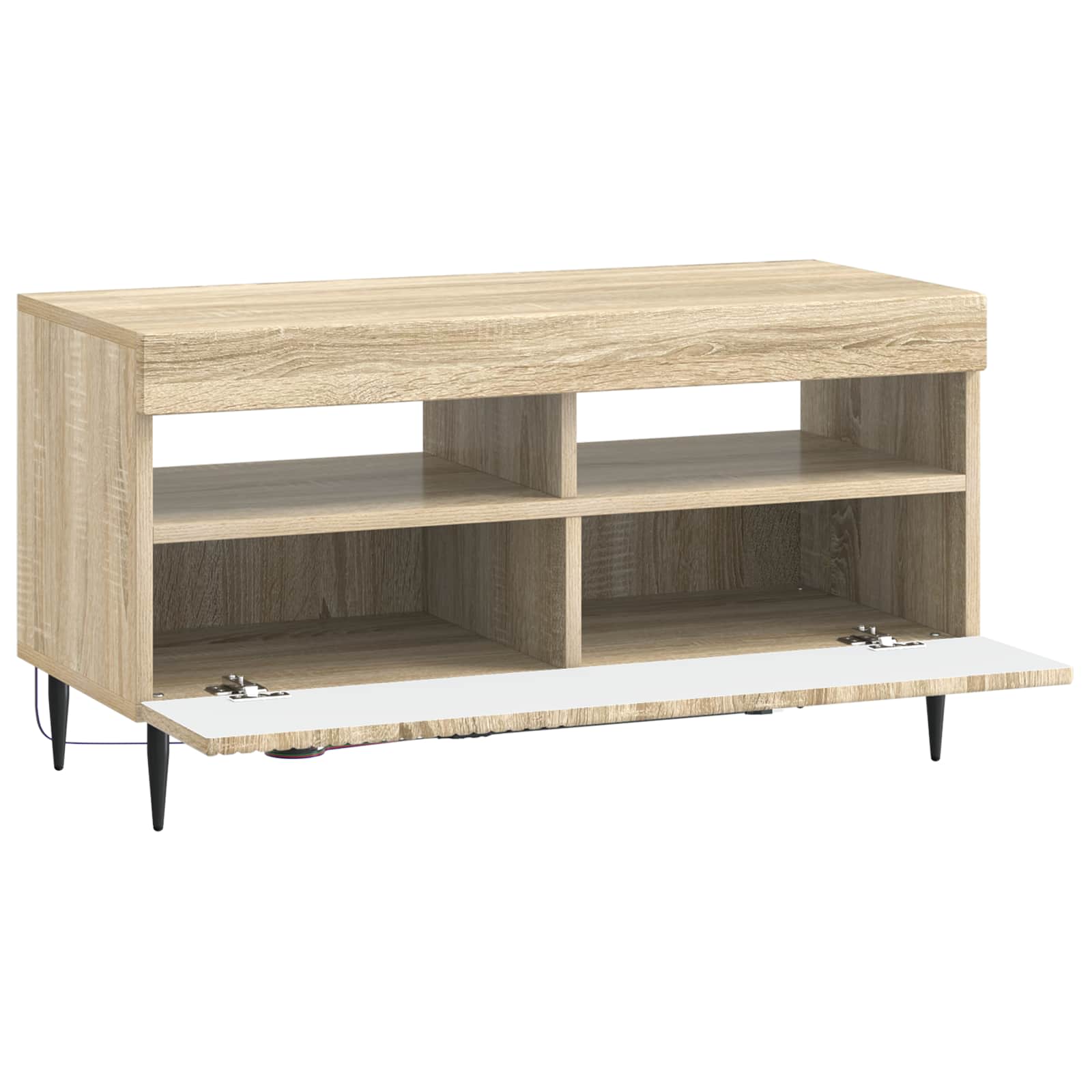 LED-TV-Schrank Sonoma-Eiche Holzwerkstoff
