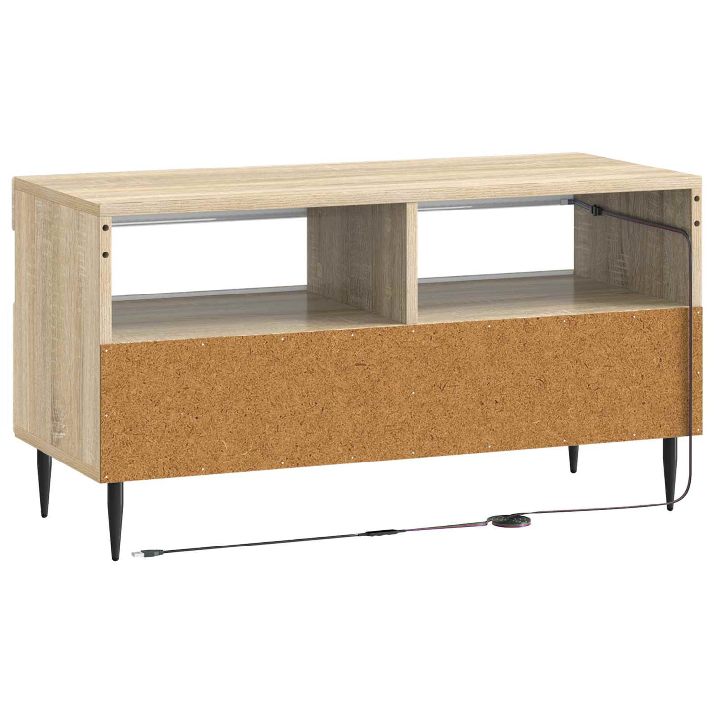 LED-TV-Schrank Sonoma-Eiche Holzwerkstoff