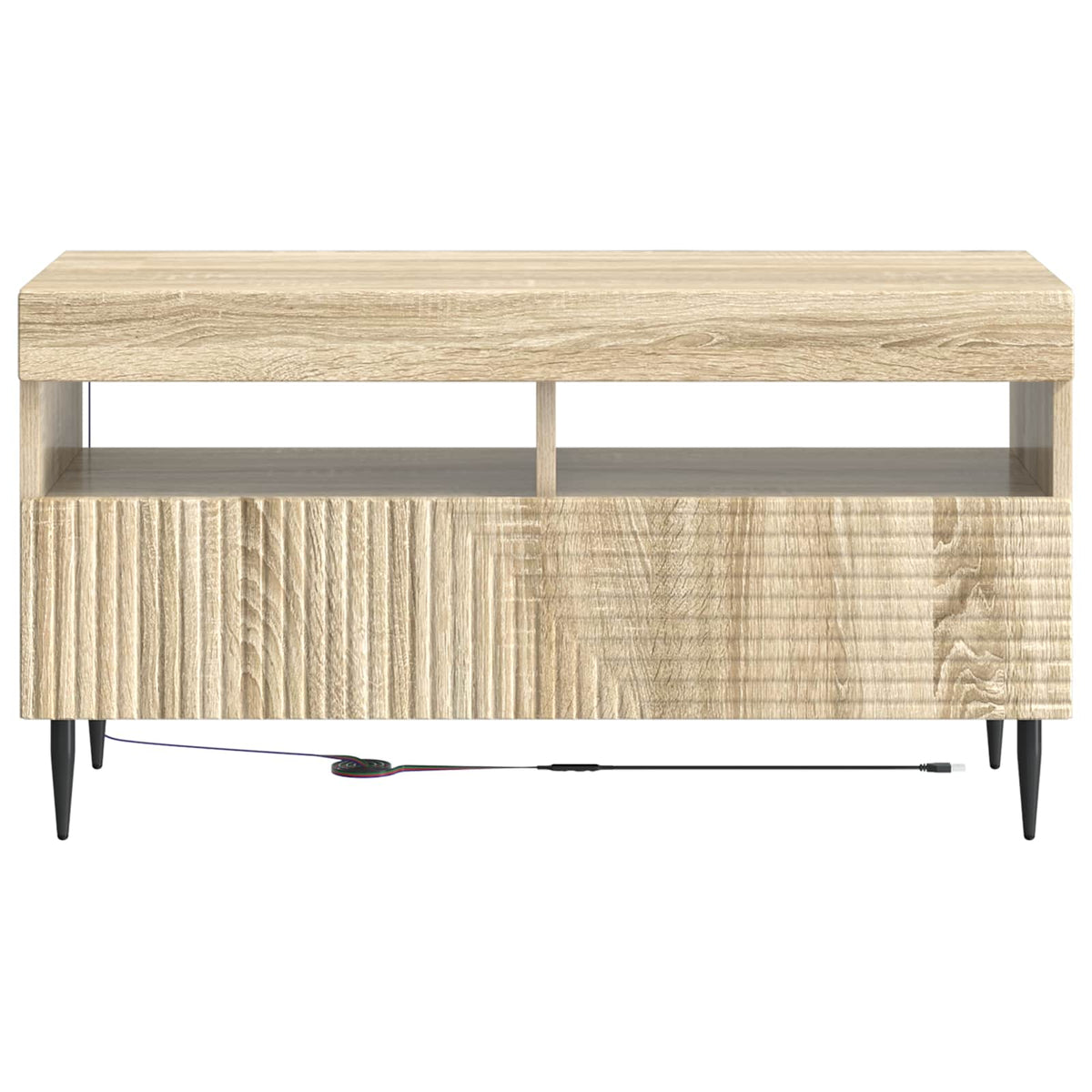 LED-TV-Schrank Sonoma-Eiche Holzwerkstoff