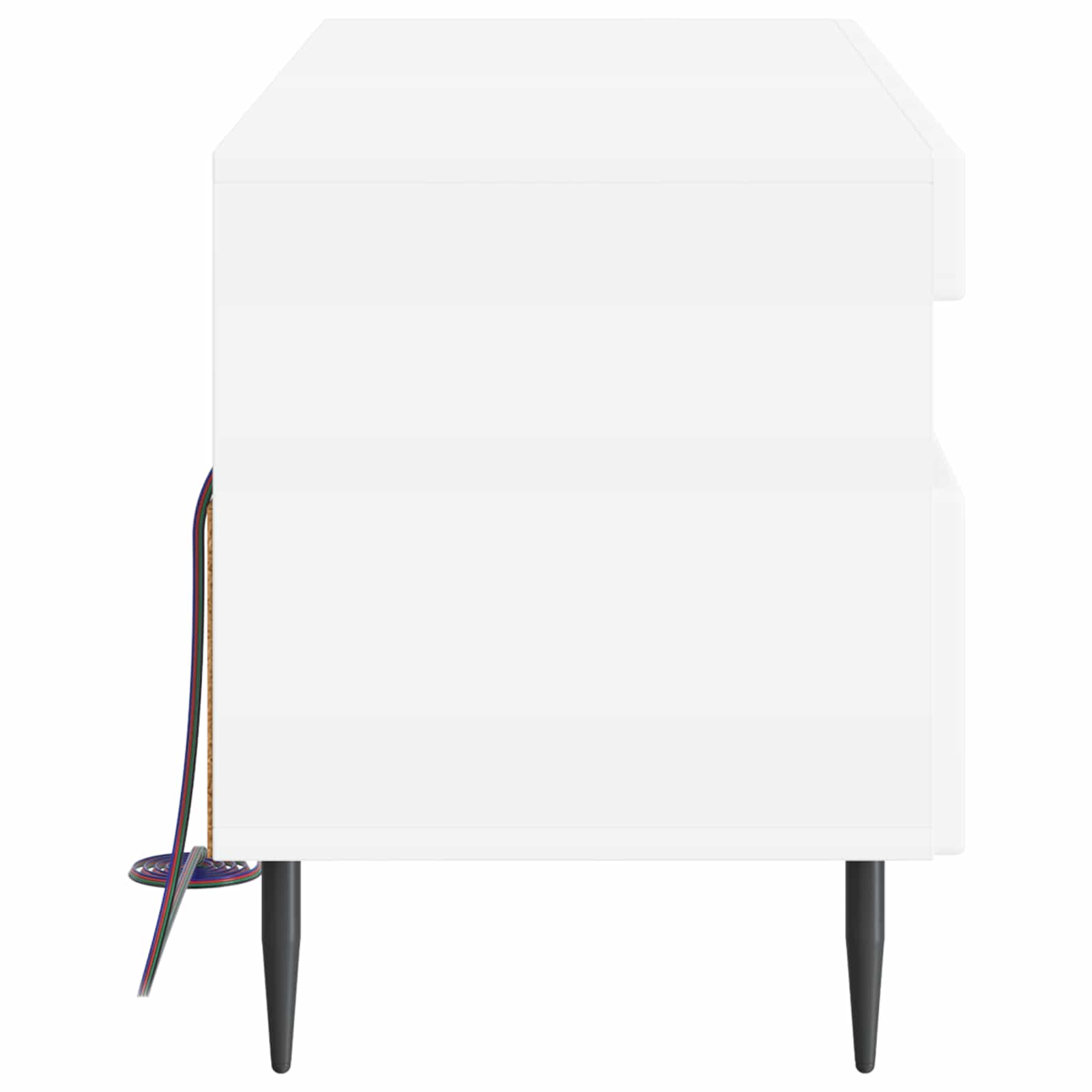 LED-TV-Schrank Hochglanz Weiß Holzwerkstoff