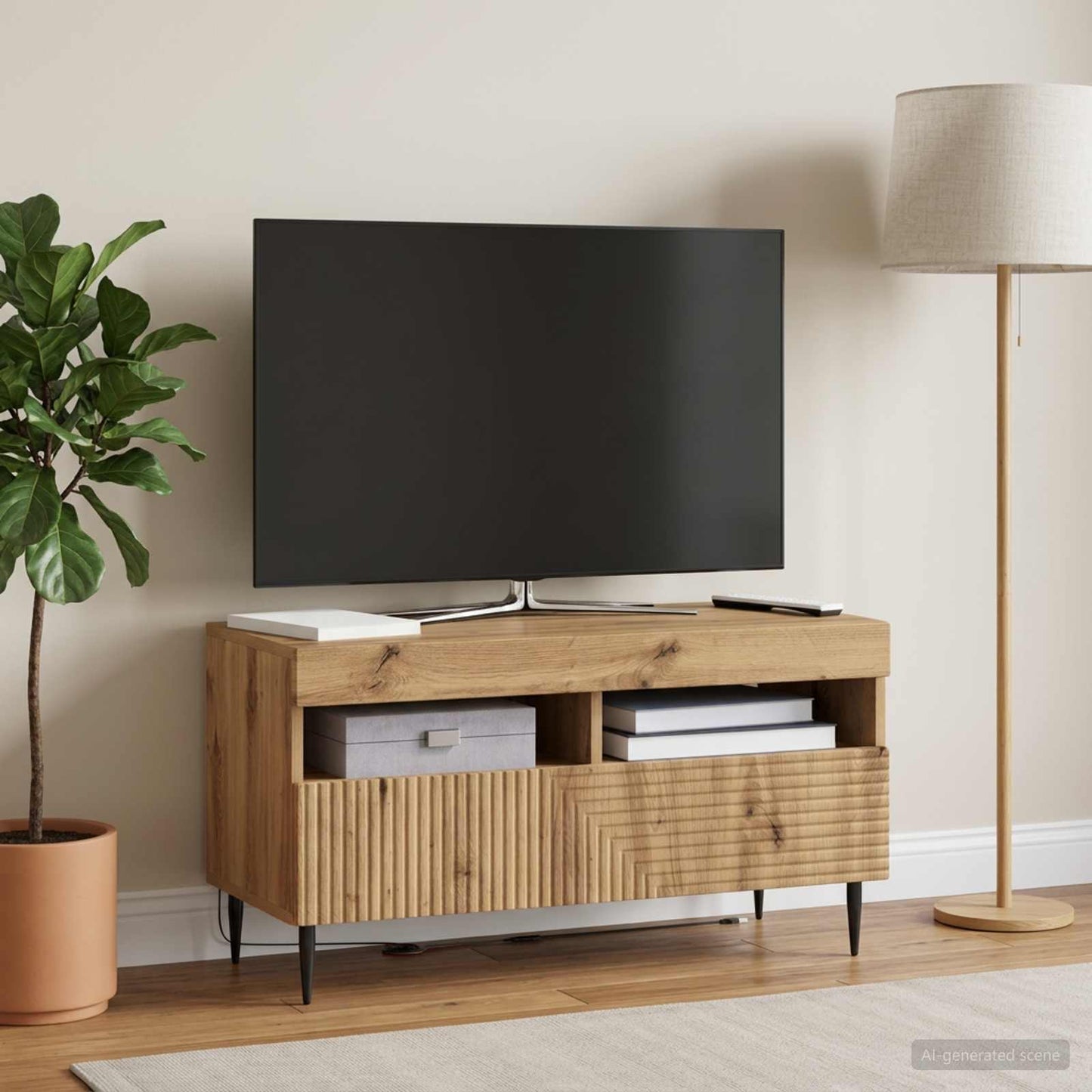 LED-TV-Schrank Artisan-Eiche Holzwerkstoff