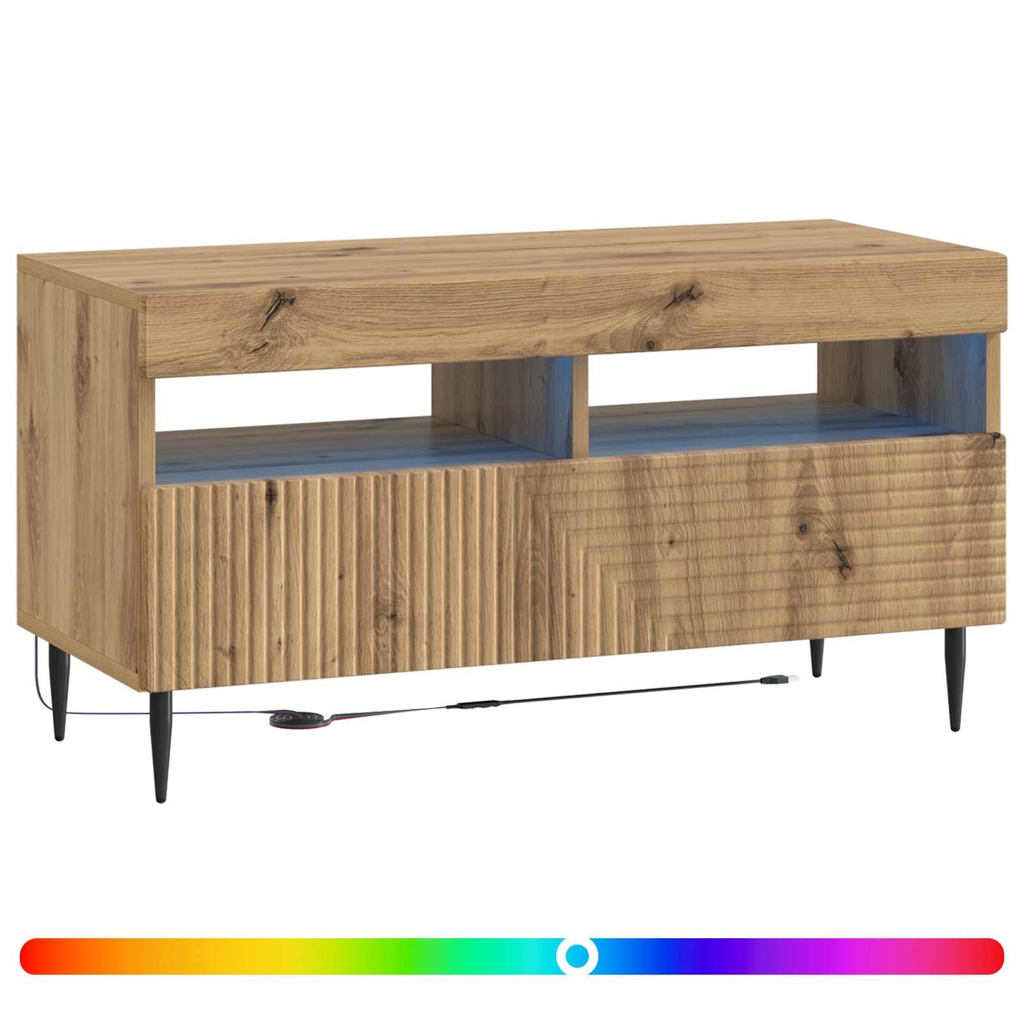 LED-TV-Schrank Artisan-Eiche Holzwerkstoff