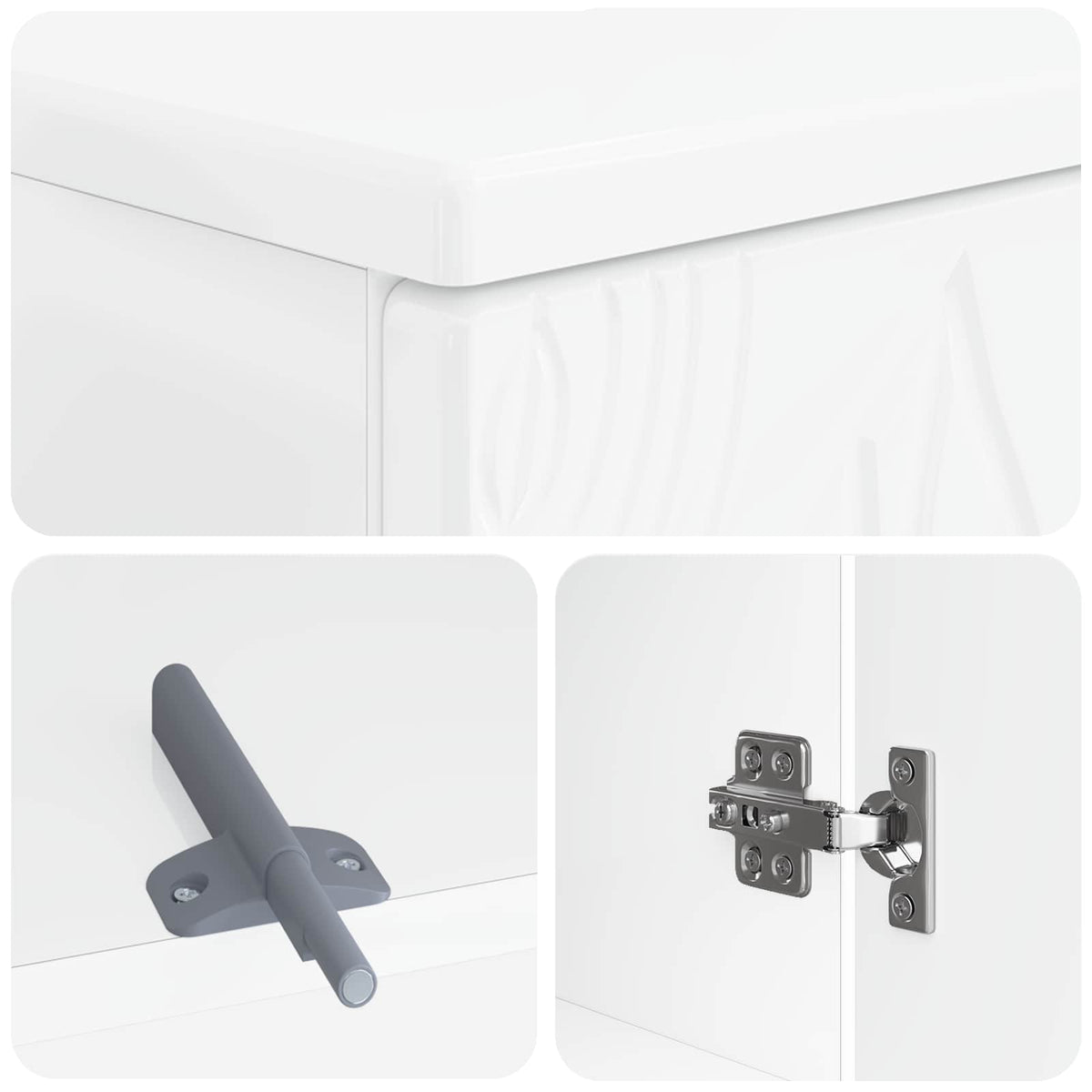 Waschbeckenschrank DELFT Weiß 59,5 x 31,5 x 59 cm Holzwerkstoff
