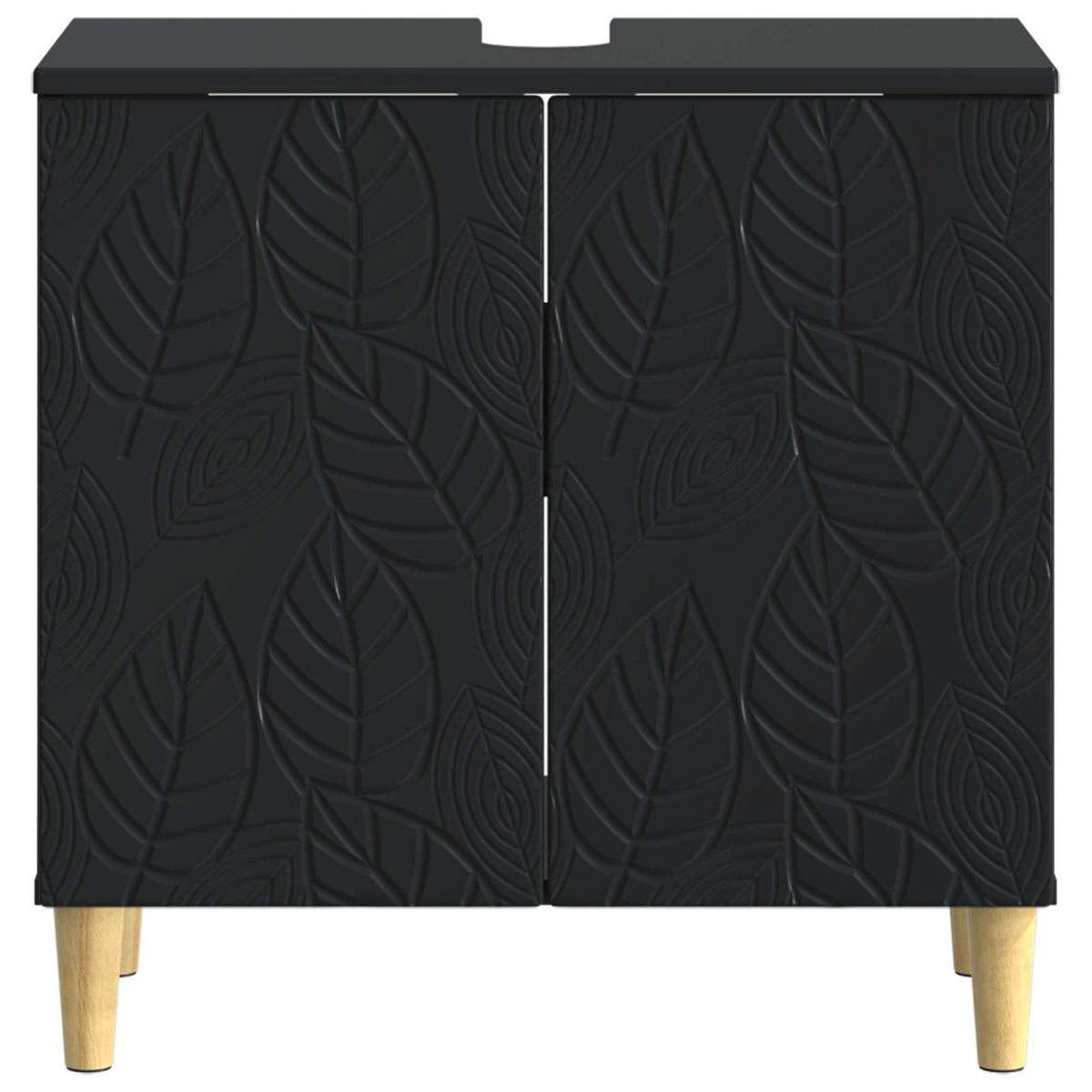 Waschbeckenschrank DELFT Schwarz 59,5 x 31,5 x 59 cm