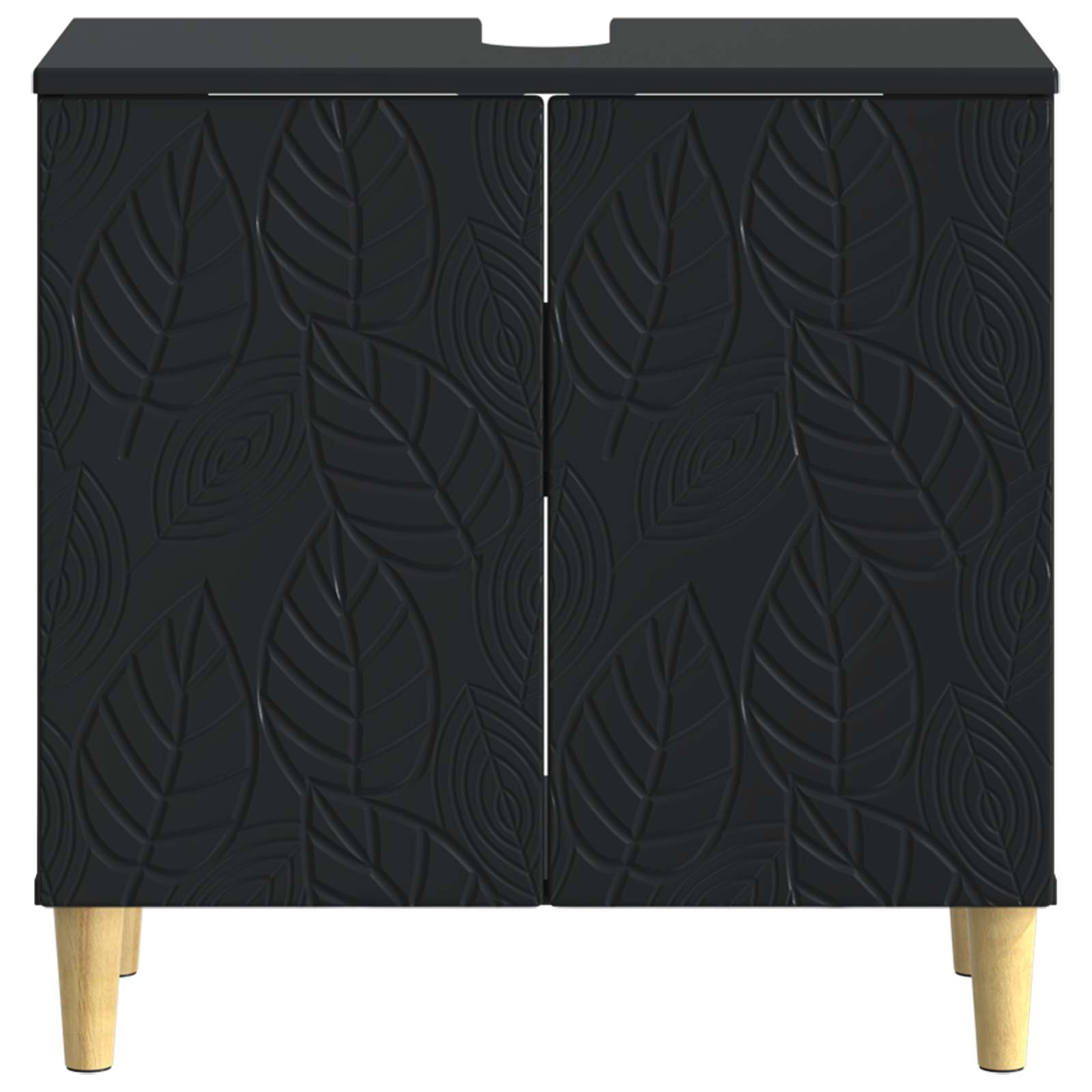 Waschbeckenschrank DELFT Schwarz 59,5 x 31,5 x 59 cm